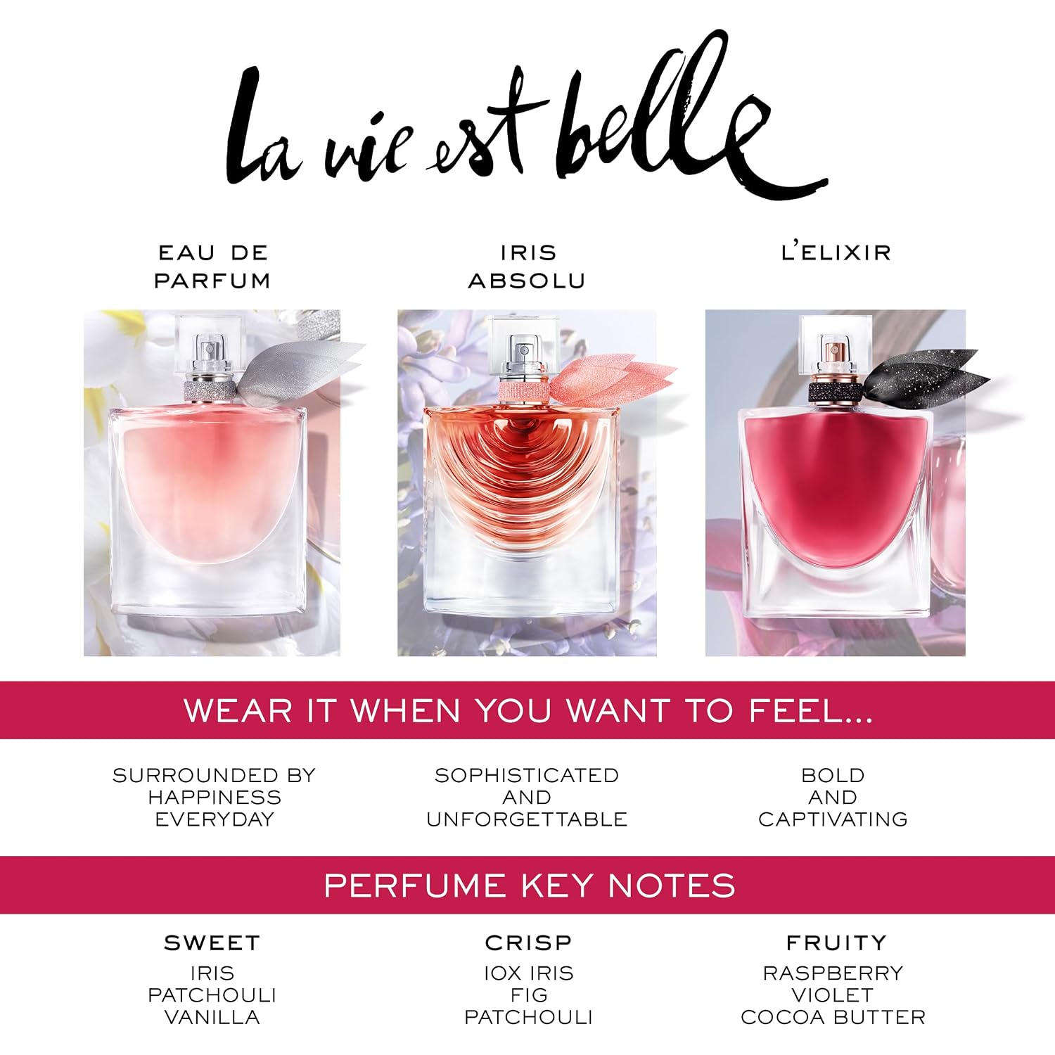 Lancôme La Vie Est Belle Eau de Parfum - Long Lasting Fragrance with Notes of Iris, Earthy Patchouli, Warm Vanilla & Spun Sugar - Floral & Sweet Women's Perfume - Image 7