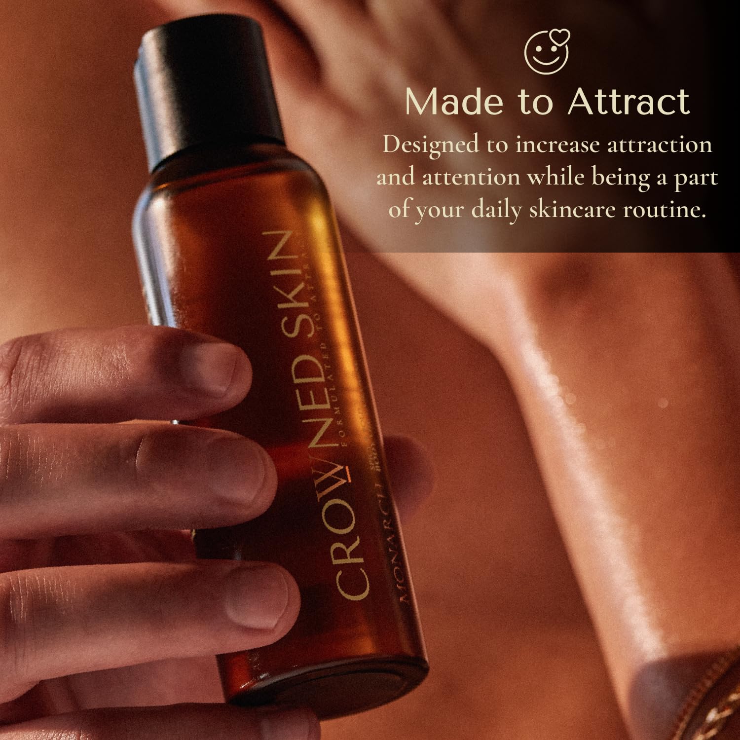 Crowned Skin Prince Body Oil Cologne for Men | Oceanic & Woody | As Seen On Shark Tank | Scented with White Musk & Bergamot | Infused with Natural Jojoba & Grapeseed Oil | All-Day Fragrance | 4oz - Image 7