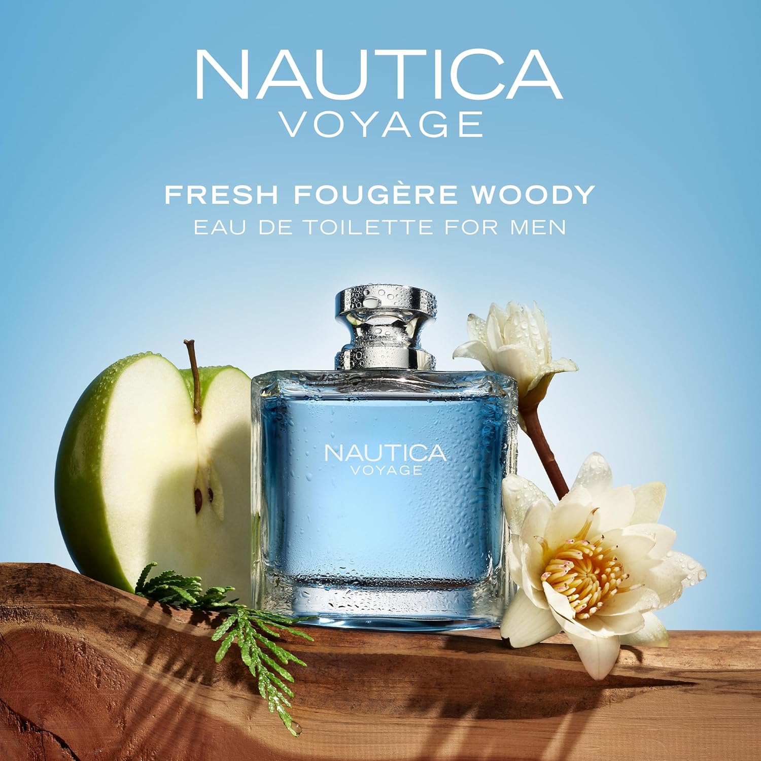 Nautica Voyage Eau De Toilette, Cologne and Fragrance For Men, Fresh, Romantic, Fruity Scent Woody, Aquatic Notes of Apple, Water Lotus, Cedarwood, and Musk Ideal Day Wear, Long Lasting 6.7Fl oz - Image 2