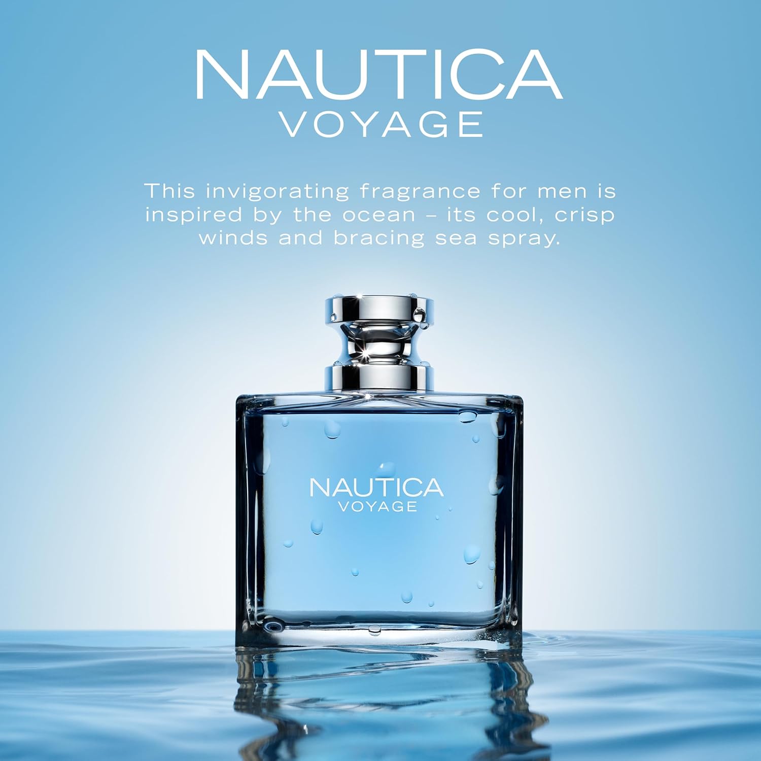 Nautica Voyage Eau De Toilette, Cologne and Fragrance For Men, Fresh, Romantic, Fruity Scent Woody, Aquatic Notes of Apple, Water Lotus, Cedarwood, and Musk Ideal Day Wear, Long Lasting 6.7Fl oz - Image 4