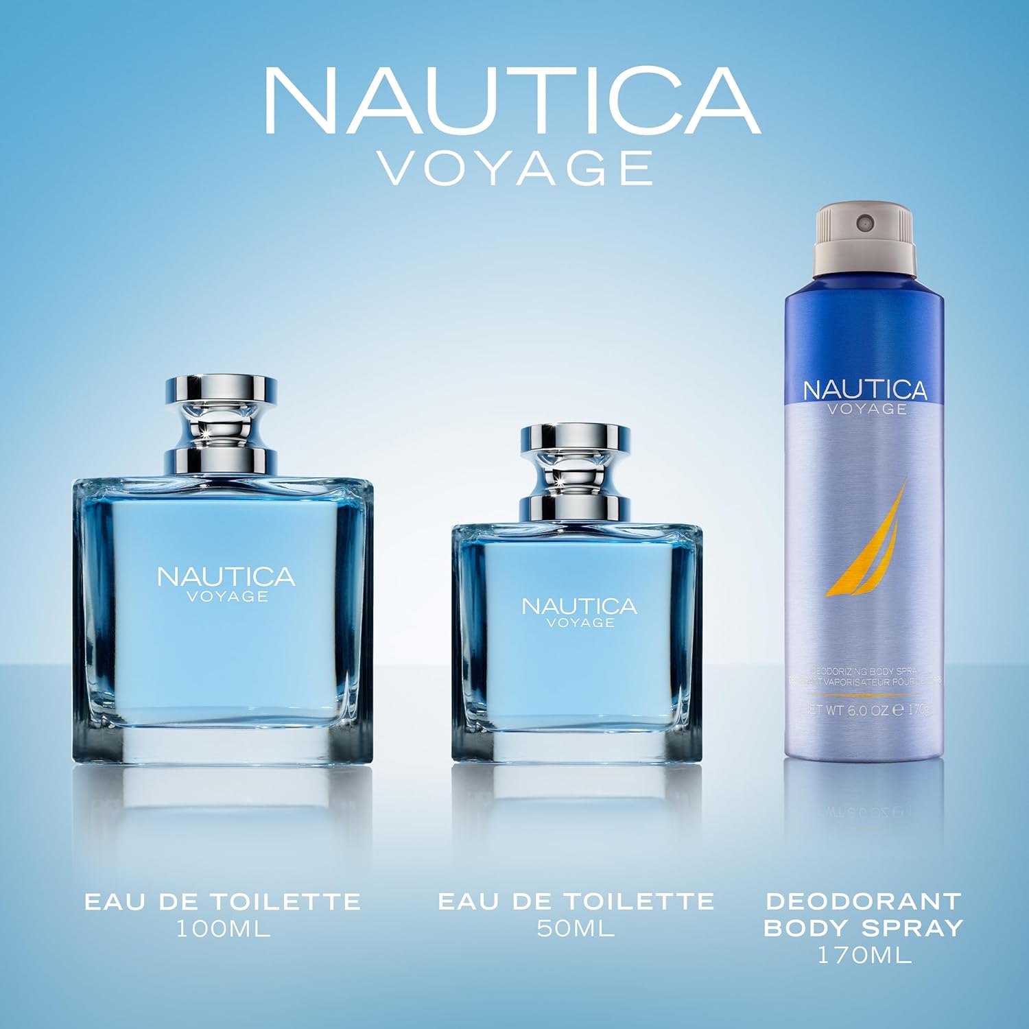 Nautica Voyage Eau De Toilette, Cologne and Fragrance For Men, Fresh, Romantic, Fruity Scent Woody, Aquatic Notes of Apple, Water Lotus, Cedarwood, and Musk Ideal Day Wear, Long Lasting 6.7Fl oz - Image 9