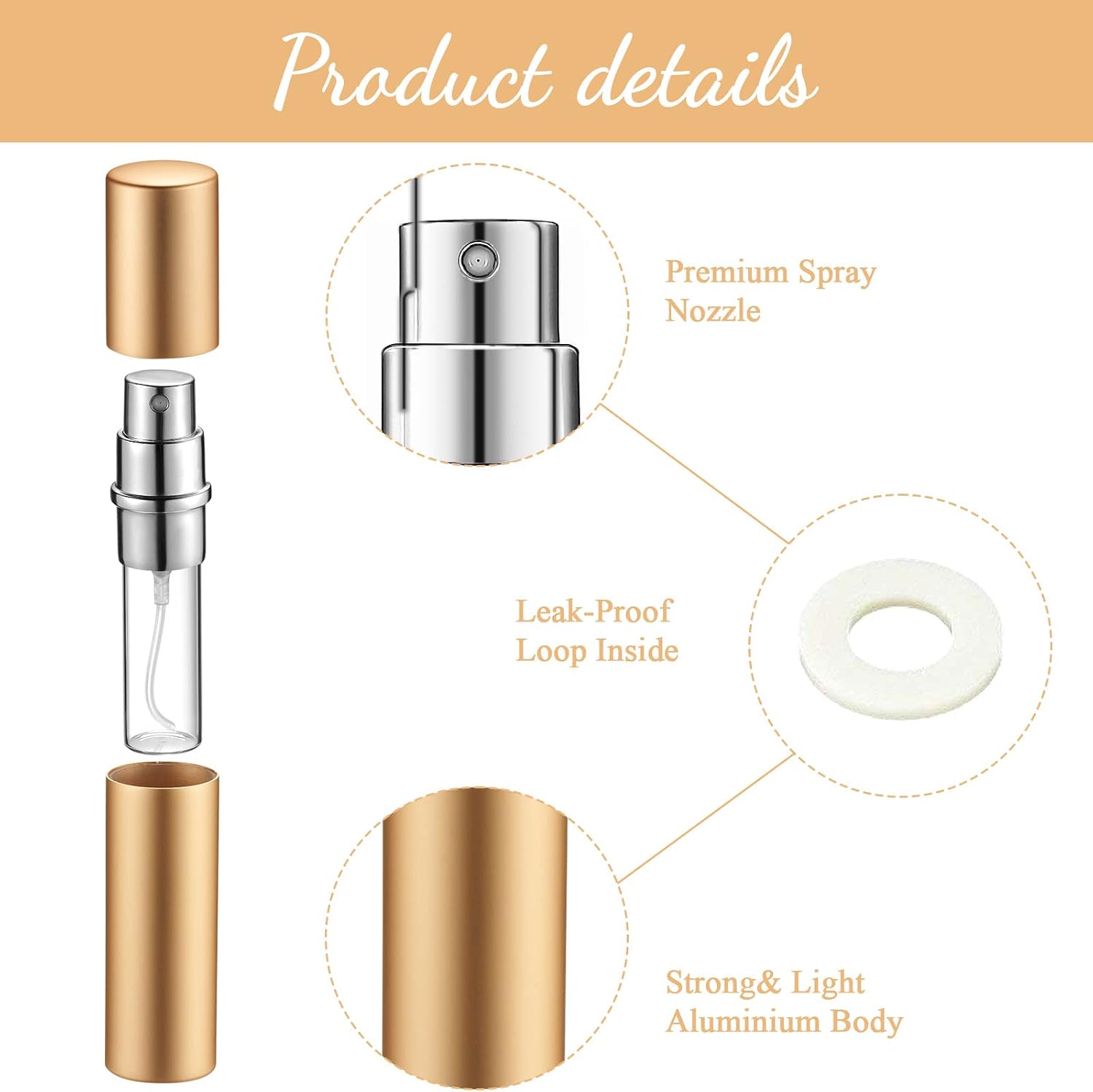 Tessco for you 21 Pcs Atomizer Perfume Bottles 5 ml Mini Atomizer Sprayer for Perfume Bulk Refillable with Pump for Travel Outgoing (Multi Color) - Image 3