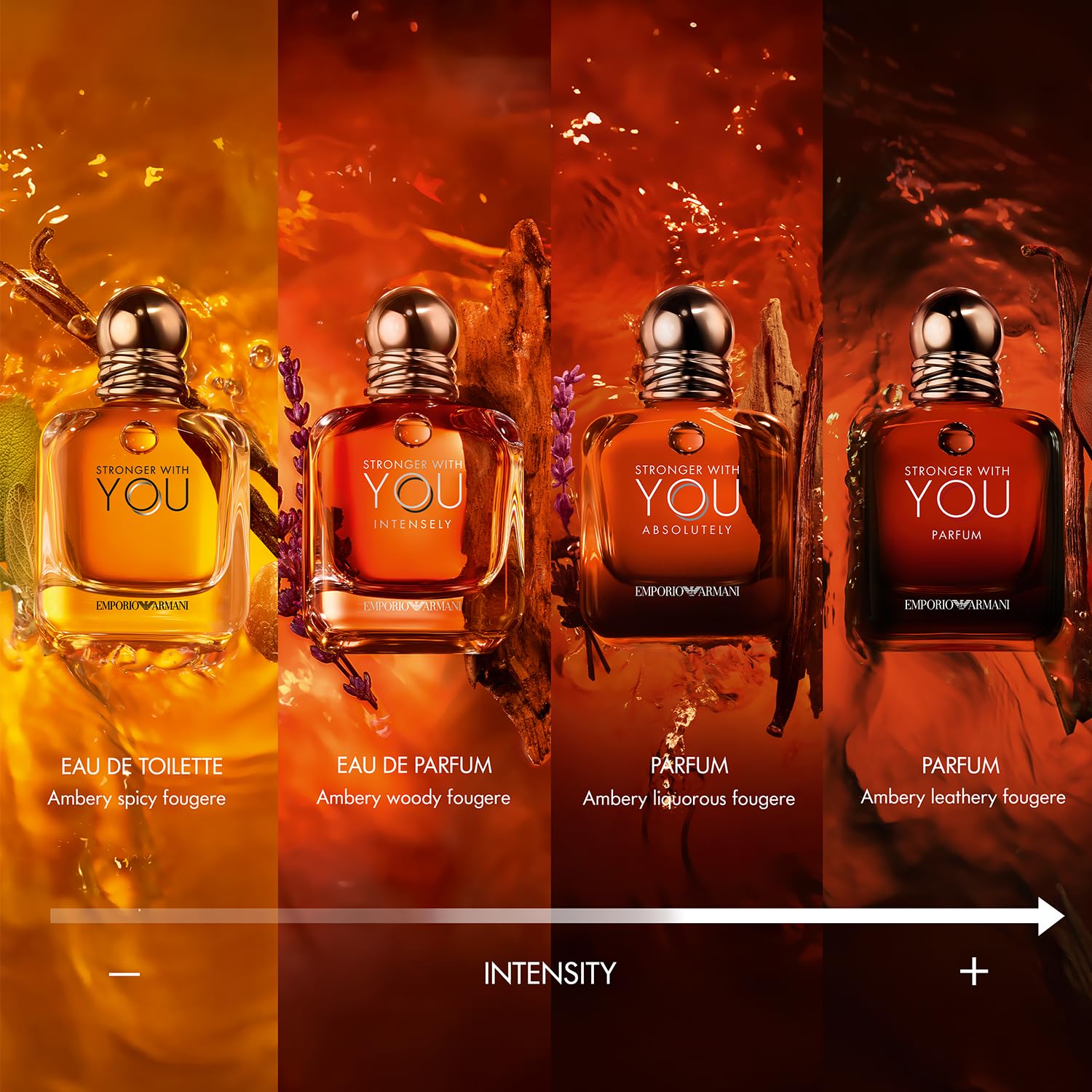 Armani Beauty - Stronger With You Intensely - Cologne for Men - Fougère Ambery Woody Men’s Fragrance - Pink Pepper, Lavender, Vanilla Notes - Image 5