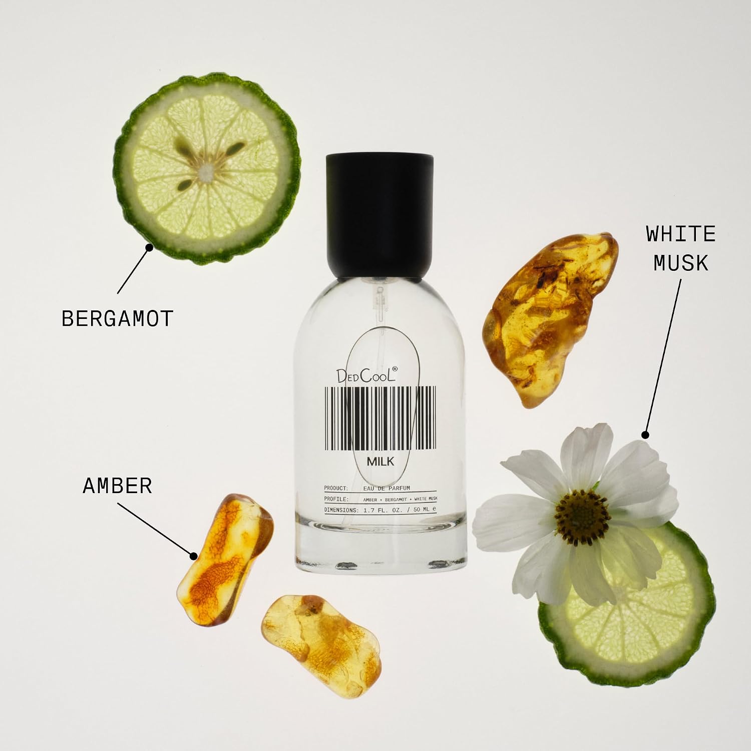 DedCool Eau de Parfum | Milk | Clementine, Gardenia, Woods & Amber | Clean Unisex Fragrance | Non-Toxic, Vegan | 1.7 fl oz - Image 5