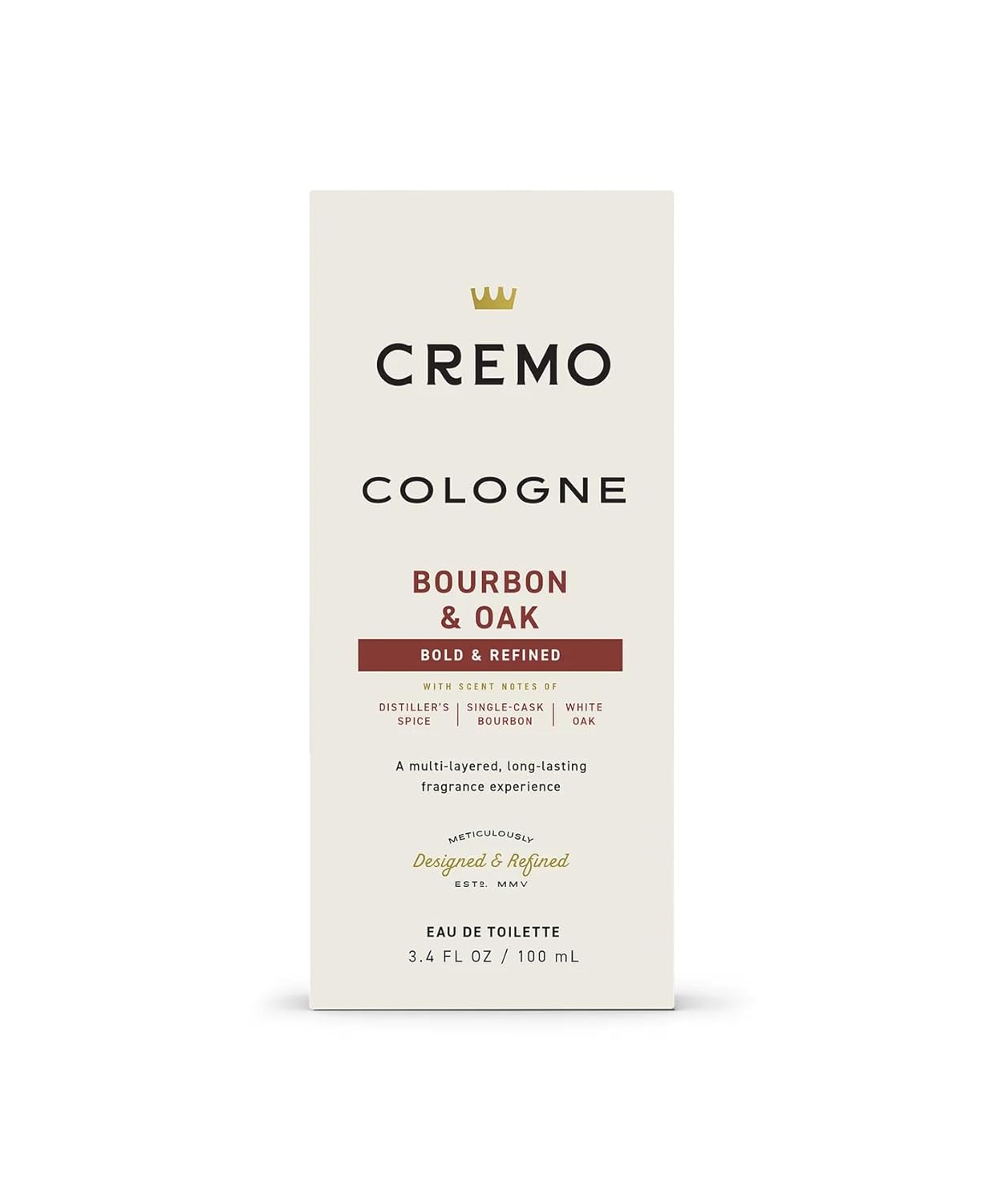 Cremo Cologne For Men - Bourbon & Oak Mens Cologne Spray, A Sophisticated Blend of Distiller’s Spice, Fine Bourbon and White Oak, Multi-Layered Signature Men's Fragrances, 3.4 Fl Oz - Image 2