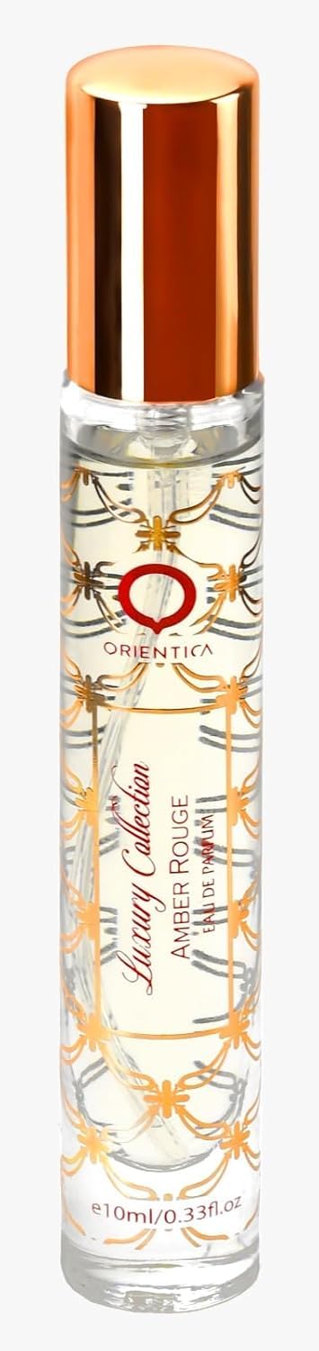 Orientica Luxury Amber Rouge 4 Pc Perfume Gift Set - Notes of Amber Saffron, Jasmine & Orange - Woody, Floral Arabic Perfumes for Women & Men - Perfumes Arabes de Mujer y Hombres - Image 4