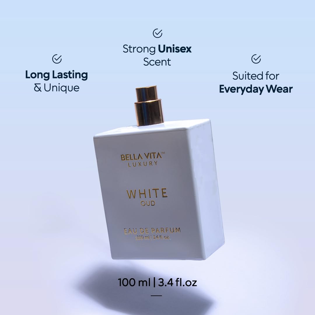 Bellavita Luxury White Oud Eau de Parfum | 100 ml (3.4 fl.oz.) | Perfume for Men and Women | Fruity, Artemisia Lemon, Freesia, and Tobacco Notes | Long Lasting Unisex Fragrance - Image 6