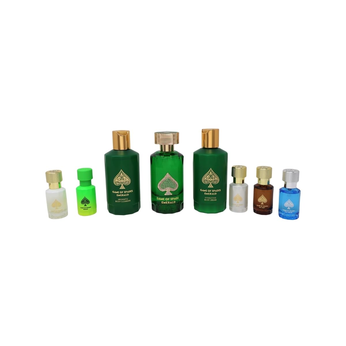 Jo Milano Diamond Edition Paris Game of Spades EMERALD 8PCS GIFT SET spray for Unisex (FRAGRANCE EXPERT'S EXCLUSIVE) - Image 2