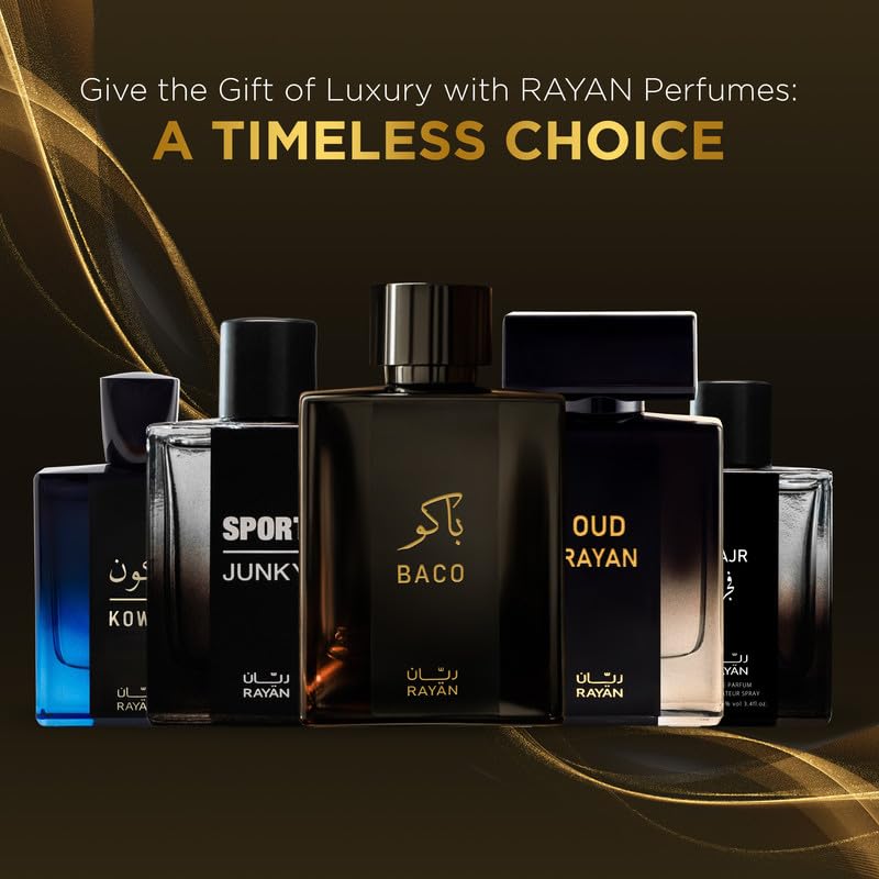 RAYAN Baco Tobacco & Leather Perfume for Men – Arabian Eau De Parfum, 100mL (3.34 Fl oz) Perfumes Arabes Para Hombres, Bold Men’s Perfume with Vetiver, Patchouli, Saffron & Spices – Ideal Gift for Him - Image 7