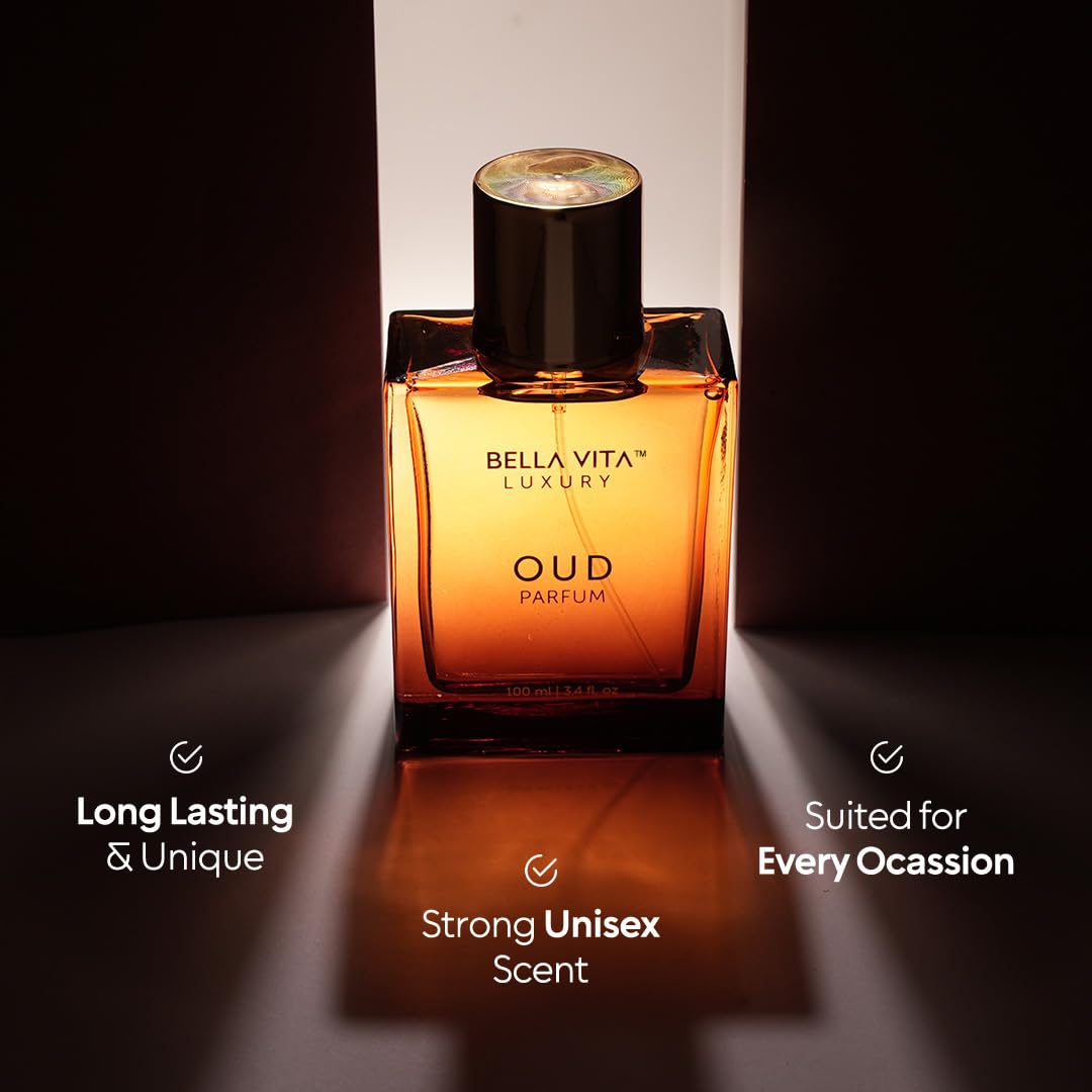 Bellavita Luxury OUD Eau de Parfum | 100 ml (3.4 fl.oz.) | Perfume for Men and Women | Woody, Caramel, Floral Oud, and Musk Notes | Long Lasting Unisex Fragrance - Image 4