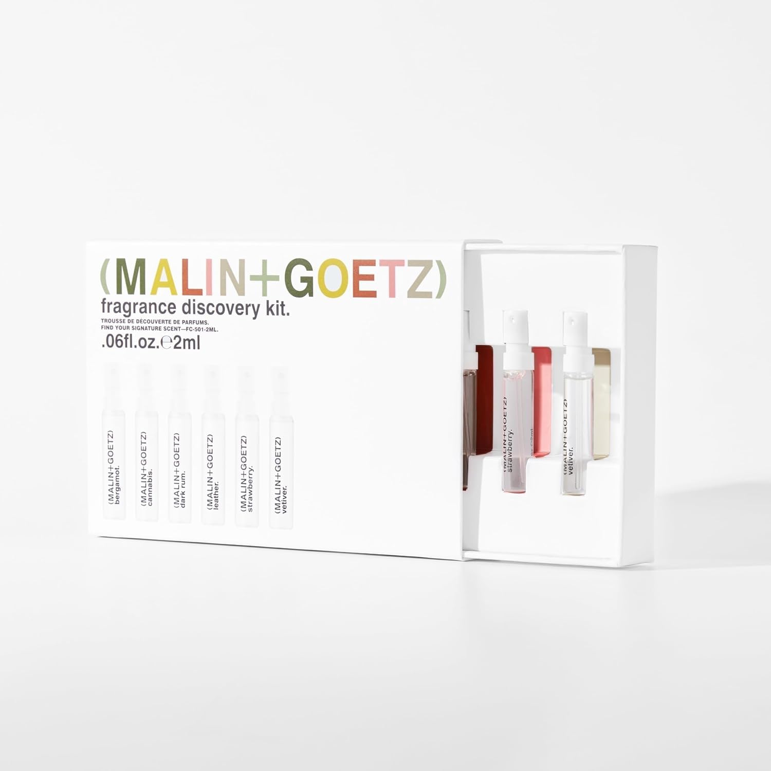 MALIN+GOETZ Eau de Parfum Luxury Fragrance Collection | Dark Rum, Cannabis, Leather, Strawberry, Bergamot & Vetiver | Unisex Scents Scents | Vegan & Cruelty-Free | 1.7 Fl Oz & Discovery Kit - Image 4