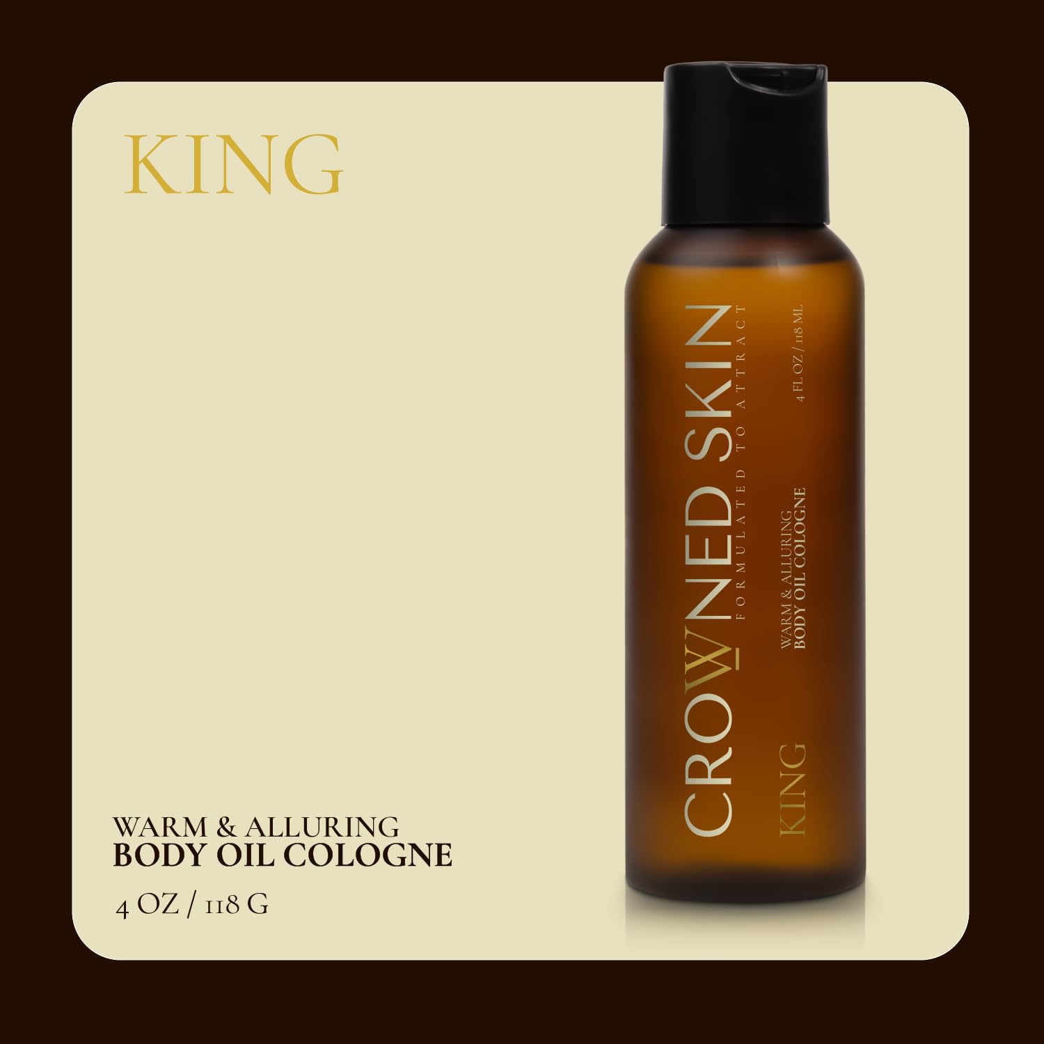 Crowned Skin King Body Butter Cologne and Body Oil Cologne Bundle | As Seen On Shark Tank | Skin Care Set with Warm Sandalwood & Leather Scent | Natural Shea & Mango Butter | All-Day Fragrance - Image 5
