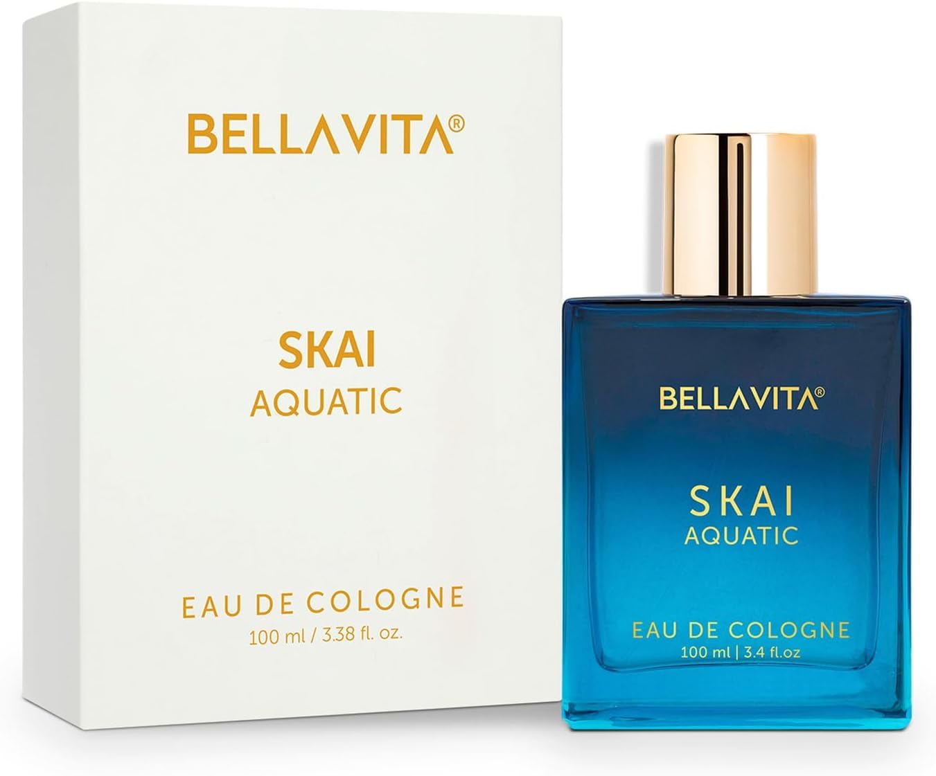 Bellavita Luxury SKAI Eau de Cologne | 100 ml (3.4 fl.oz.) | Perfume for Men and Women | Citrus, Bergamot, Clary Sage, and Patchouli Notes | Long Lasting Unisex Fragrance - Image 7