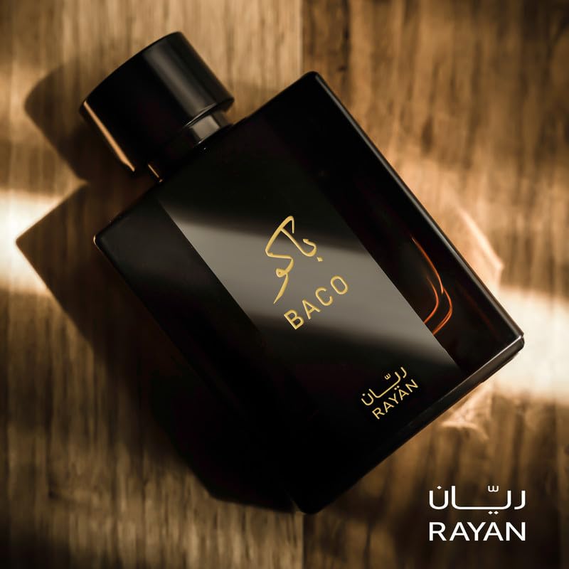 RAYAN Baco Tobacco & Leather Perfume for Men – Arabian Eau De Parfum, 100mL (3.34 Fl oz) Perfumes Arabes Para Hombres, Bold Men’s Perfume with Vetiver, Patchouli, Saffron & Spices – Ideal Gift for Him - Image 8
