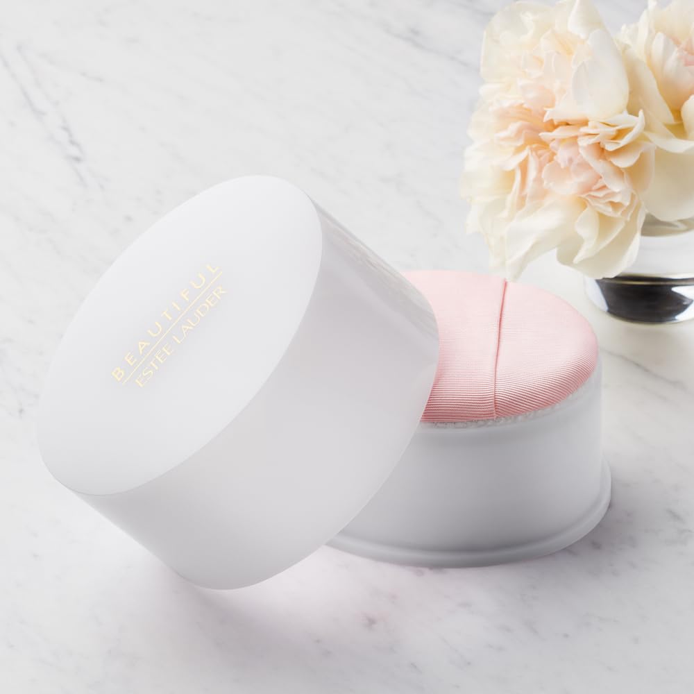Estée Lauder Beautiful Perfumed Body Powder with Notes of Rose, Lily, Tuberose & Orange Flower, 3.53 Ounce - Image 3