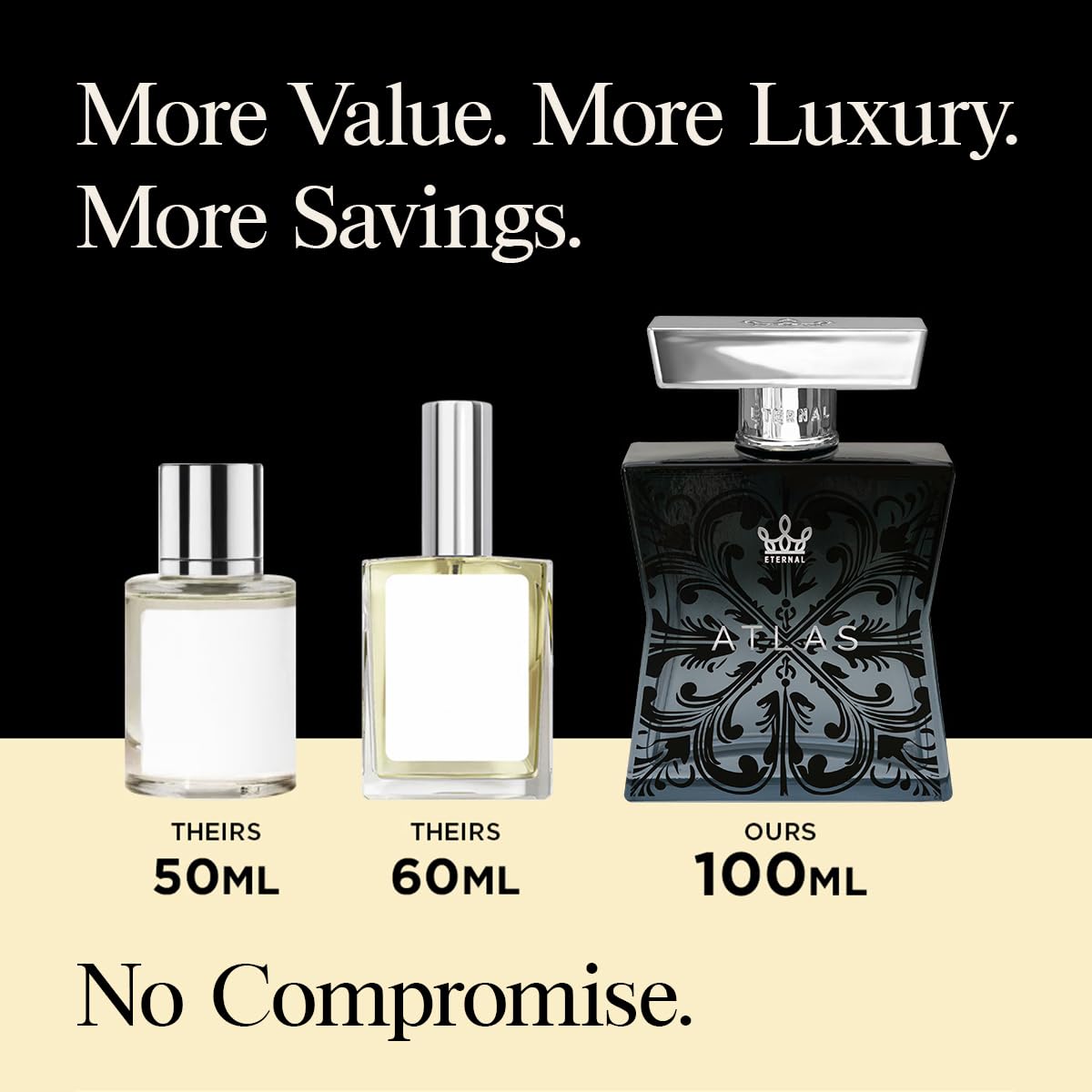 Eternal Fragrance - Eternal Atlas - Inspired by Iconic Men's Cologne - 3.4 oz (100ml) - Eau de Parfum - Long-lasting - Vegan - Clean Ingredients - Cologne for Men - 2000 sprays per bottle - Image 3