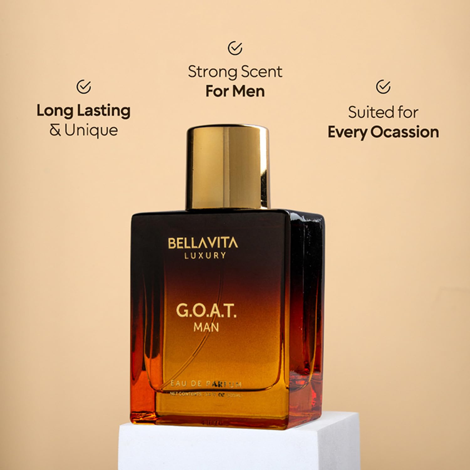 BellaVita Luxury Sigma Male (CEO Man & GOAT Man) Perfume Cologne for Men 2x100ml Combo | Gift for Father's day | Cologne with Lemon, Lavender, Tonka & Agarwood Perfume - Image 3
