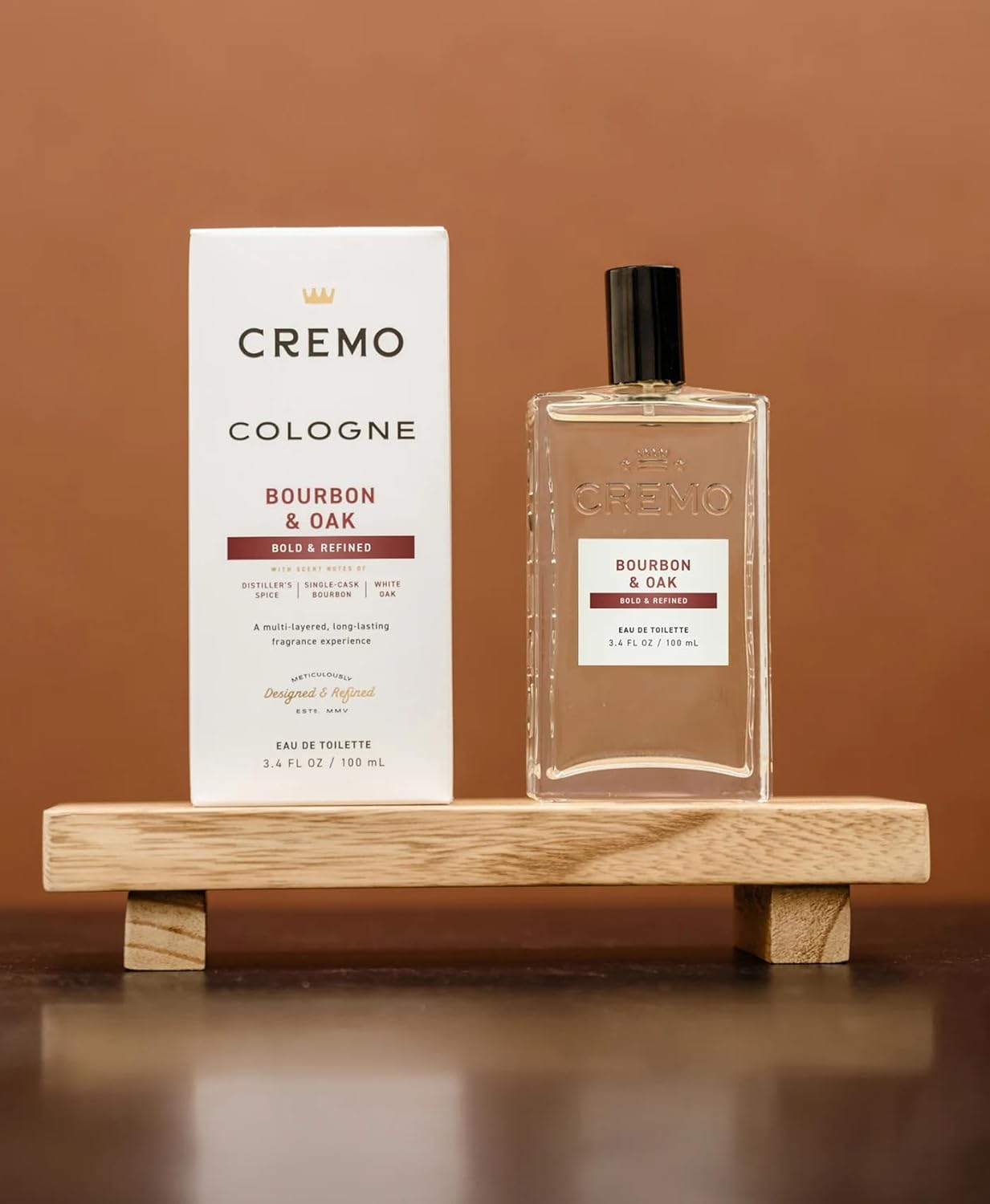 Cremo Cologne For Men - Bourbon & Oak Mens Cologne Spray, A Sophisticated Blend of Distiller’s Spice, Fine Bourbon and White Oak, Multi-Layered Signature Men's Fragrances, 3.4 Fl Oz - Image 5