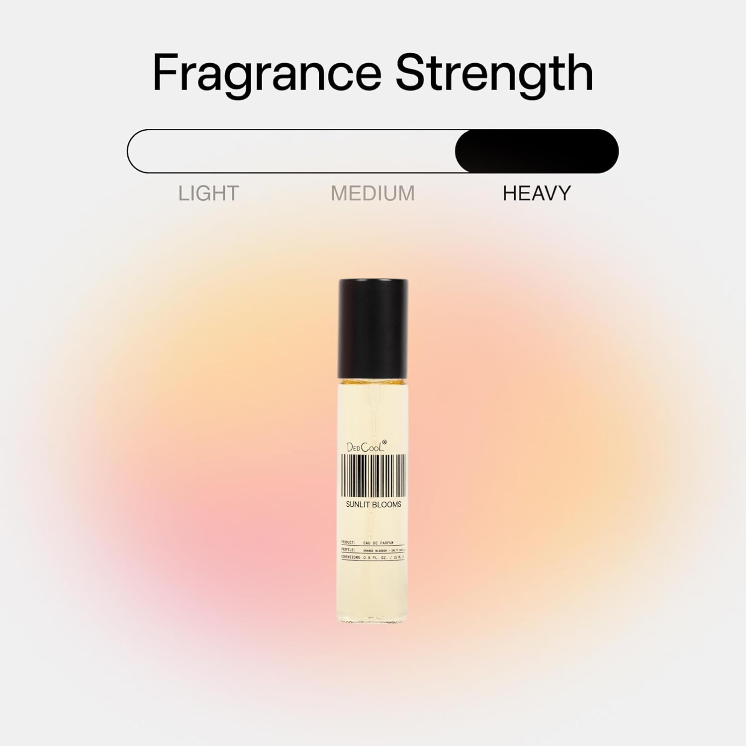DedCool Eau de Parfum | Sunlit Blooms | Orange Blossom, White Floral & Salty Vanilla | Clean Unisex Fragrance | Non-Toxic, Vegan | Travel Size Perfume, 15 mL - Image 2