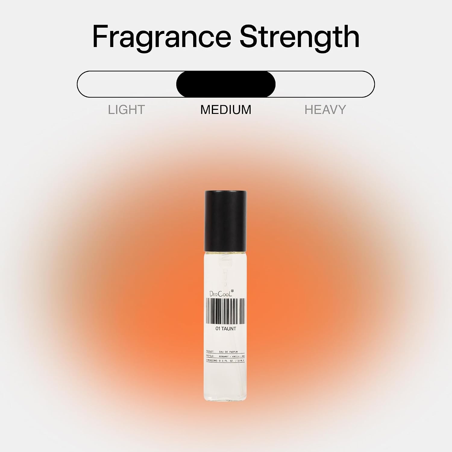 DedCool Eau de Parfum | 01 Taunt | Bergamot, Vanilla & Amber | Clean Unisex Fragrance | Non-Toxic, Vegan | Travel Size Perfume, 15 mL - Image 2
