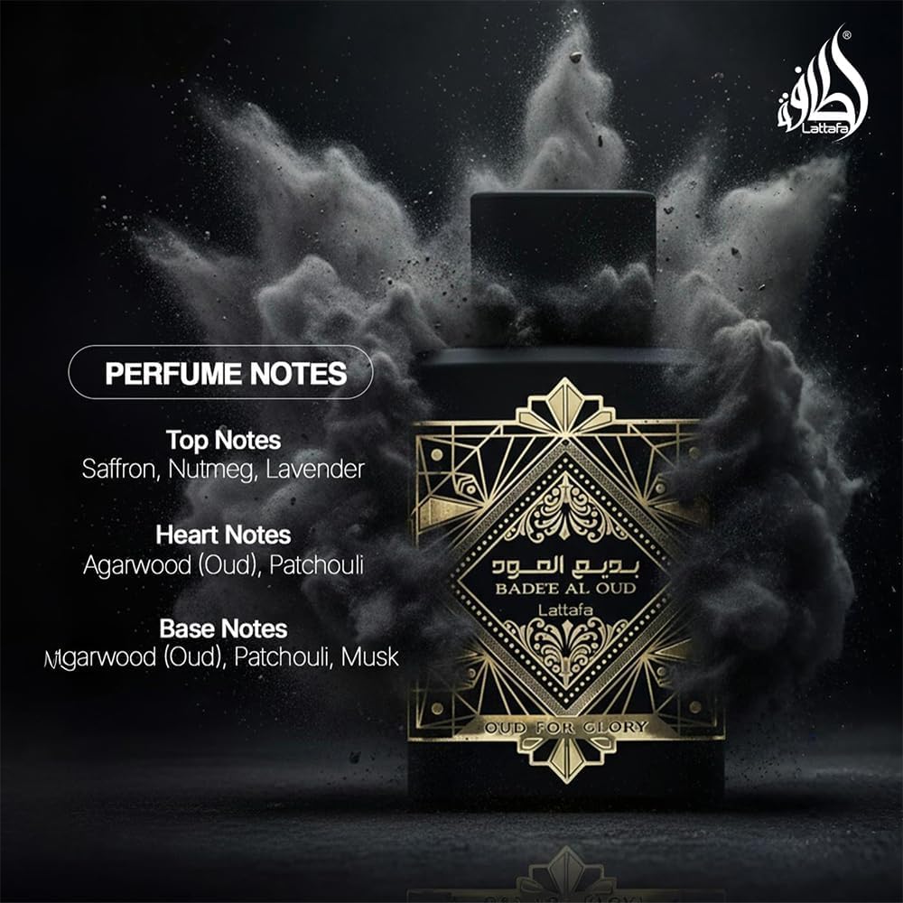 Lattafa Perfumes Bade'e Al Oud, Oud for Glory for Unisex Eau de Parfum Spray, 3.4 Ounce - Image 4