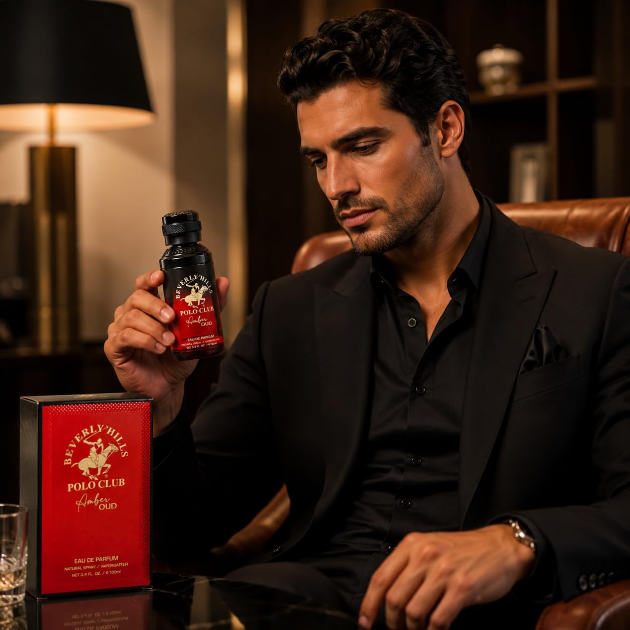 Beverly Hills Polo Club Amber Oud Eau De Parfum for Men | 100ml Luxury Fragrance | Long-Lasting Leather, Oud & Cedarwood Scent with Citrus Zest - Image 7