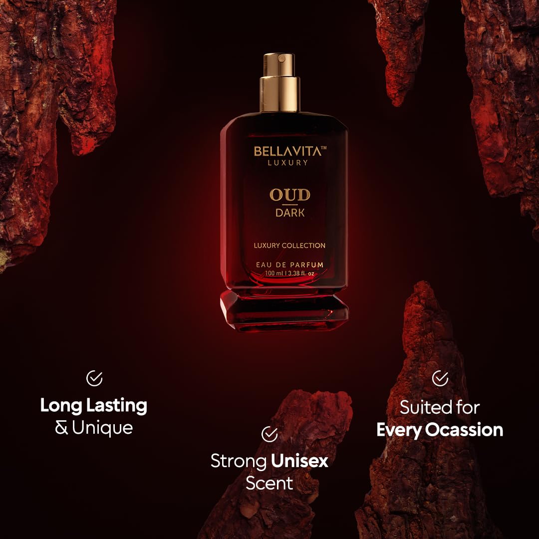 Bellavita Luxury DARK OUD Eau de Parfum | 100 ml (3.4 fl.oz.) | Perfume for Men and Women | Smokey, Grapefruit, Vetiver, and Dark wood Incense Notes | Long Lasting Unisex Fragrance - Image 5