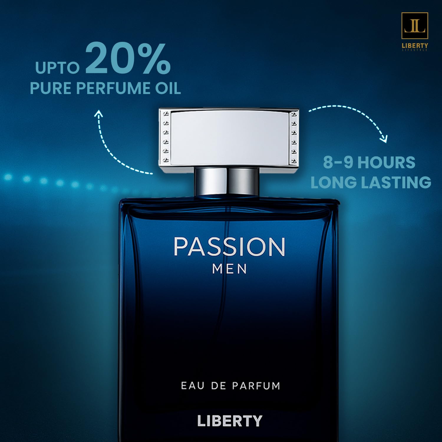 Liberty Luxury Passion Eau De Parfum for Men, Long Lasting Bold Spicy Scent Designed in France, Masculine Cologne That Draws Compliments, Perfume for mens, men's fragrances, Gift for Him 100ml 3.4Oz - Image 6