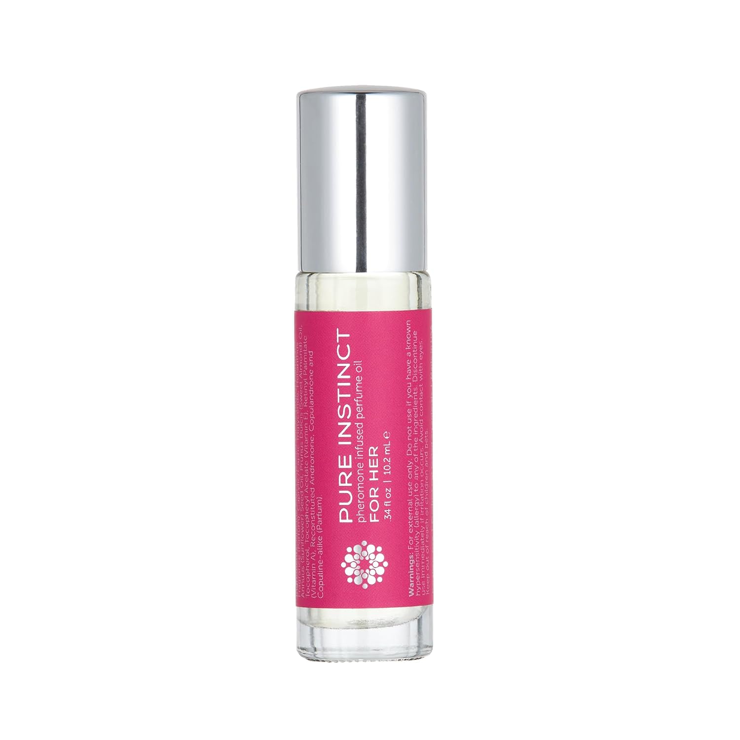 Pure Instinct Perfume with Pheromone Infused Essential Oil for Her - Roll on 10.2 ml | 0.34 Fl. Oz