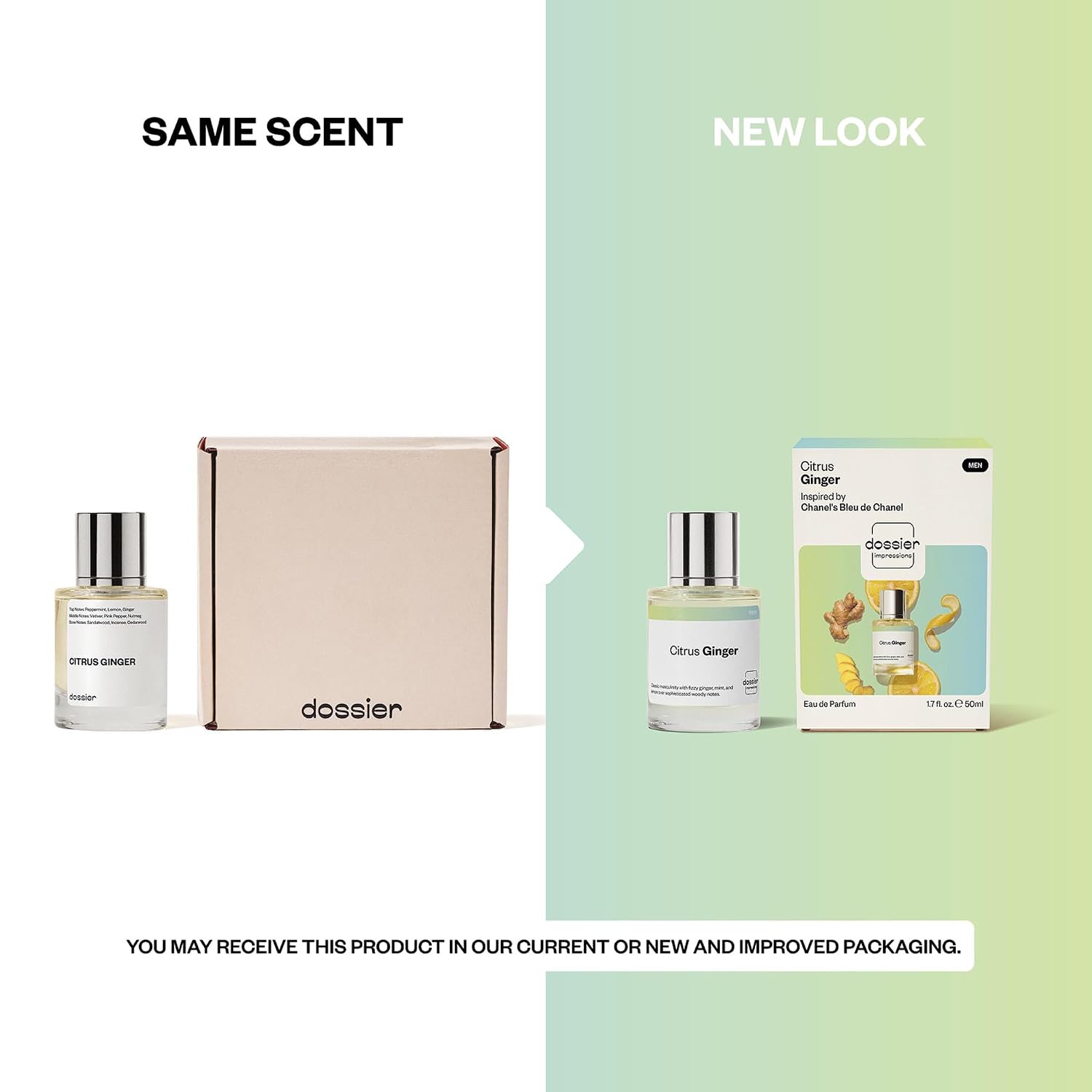 Dossier - Citrus Ginger - Eau de Parfum - Inspired by Bleu de Chanel - Long-Lasting Fragrance - Masculine - 1.7 fl oz (50ml) - Image 7