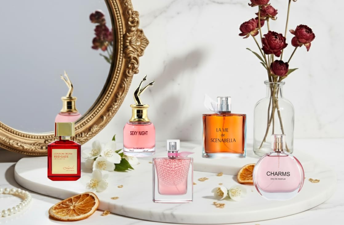 Signature Scent Mini Perfume Gift Set for Women, 5-Piece Fragrance Sampler Collection, Travel Size Floral and Fruity Notes (Each 30ml Set including London Dream, Charms, Sexy Nights...) - Image 2