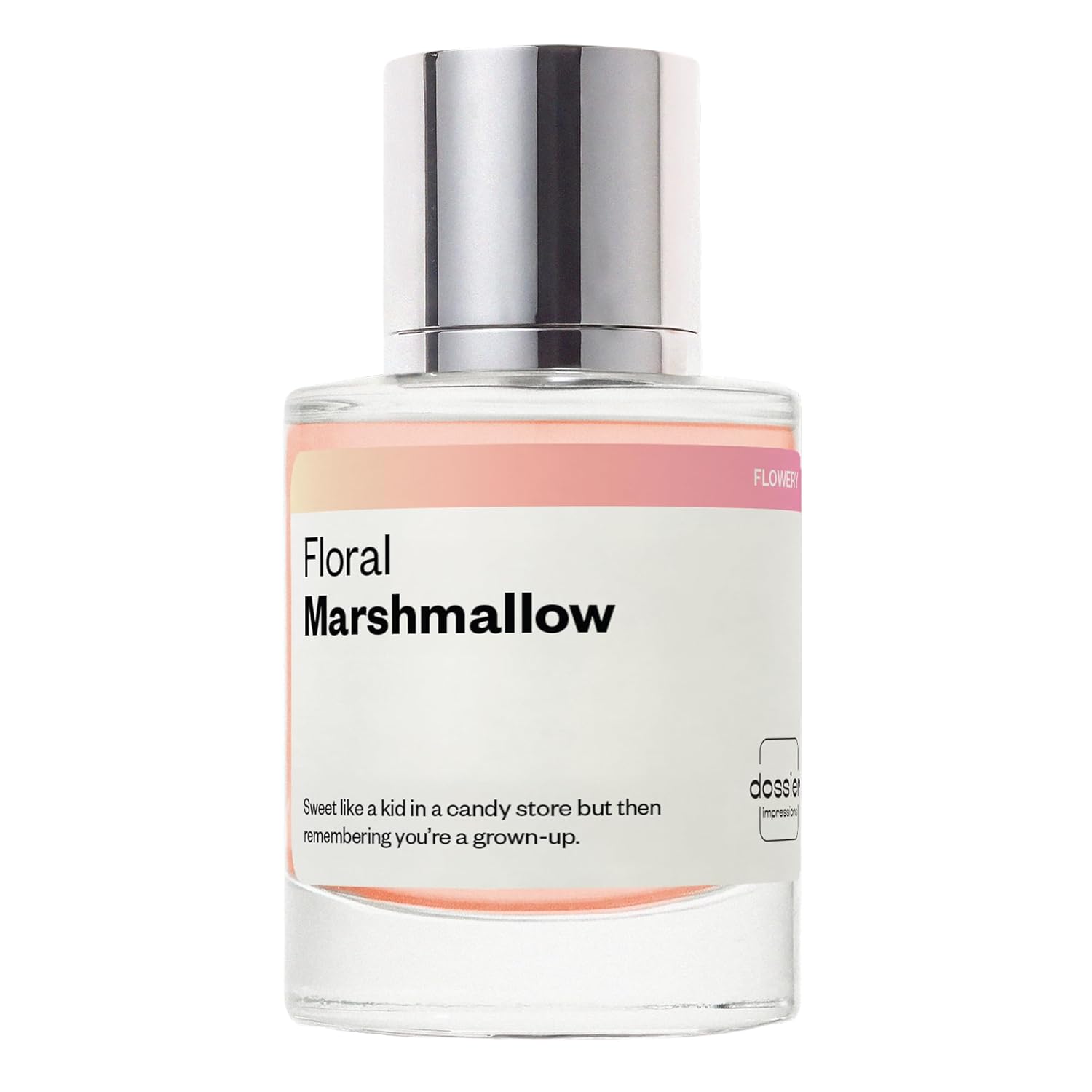 Dossier - Floral Marshmallow - Eau de Parfum - Inspired by Love, Don't Be Shy - Long-Lasting Fragrance - Feminine - 1.7 fl oz (50ml)