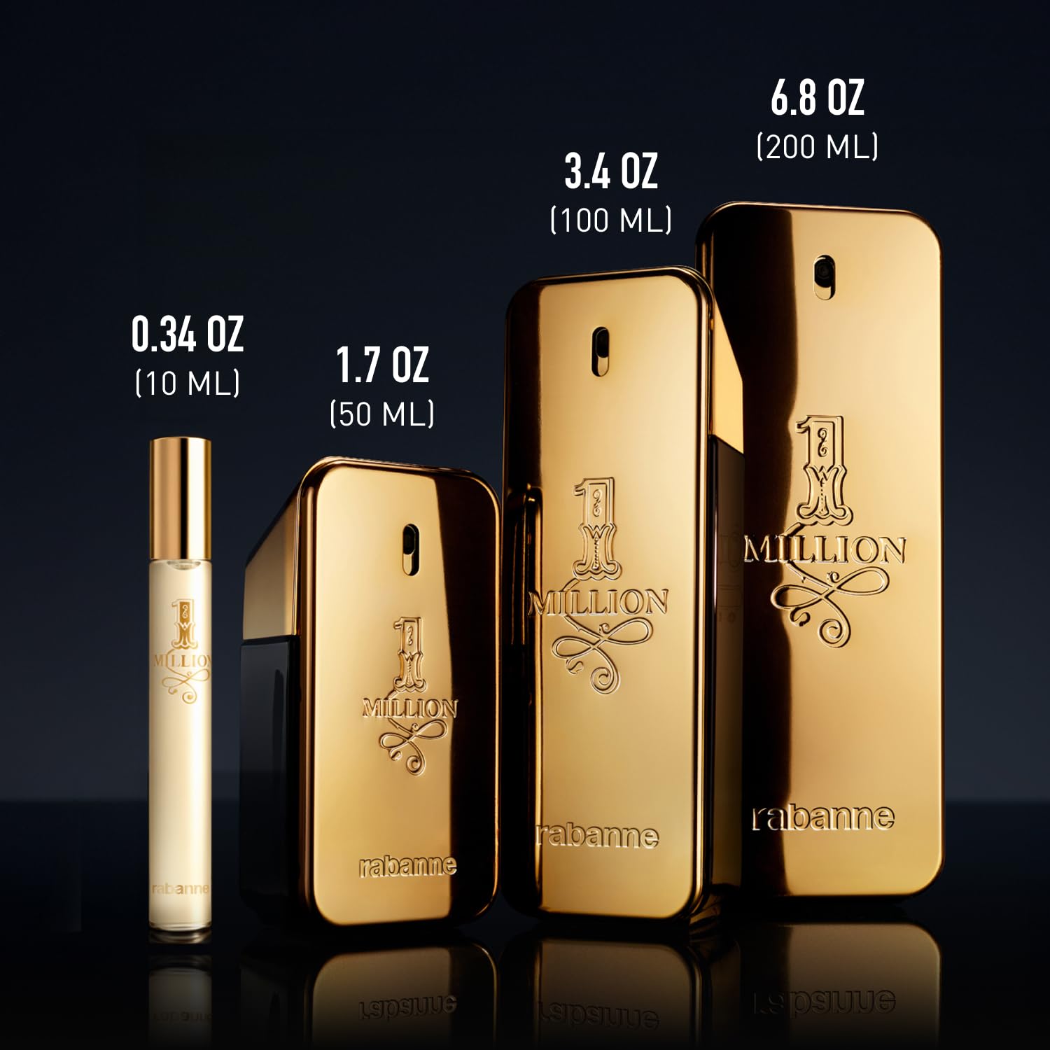 Rabanne 1 Million Eau de Toilette - Long Lasting Designer Fragrance for Men with Mandarin, Cinnamon & Amber - Luxury Men's Perfume Spray - Image 6
