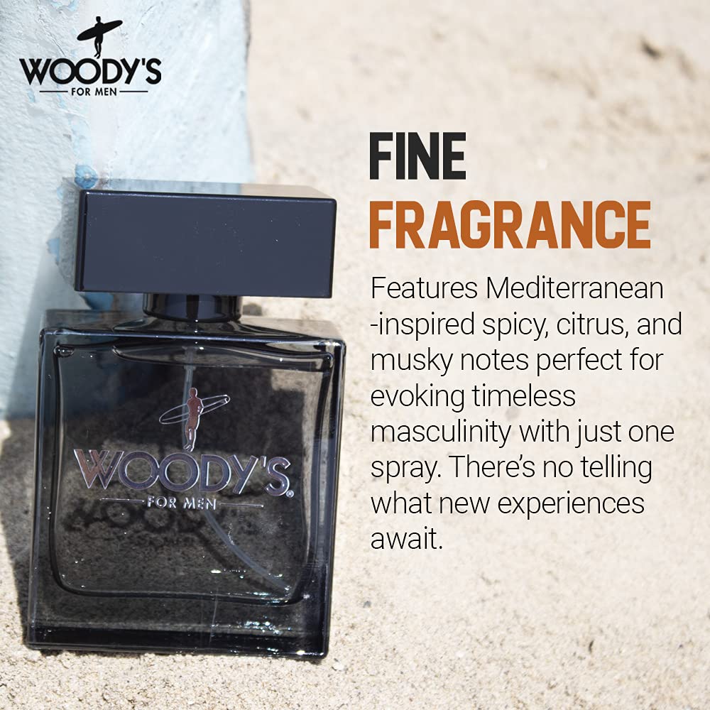 Woody's Cologne for Men Long-Lasting Men's Fragrance with Fresh Scent, Masculine Eau de Toilette for Daily Wear, 3.4 fl oz - Image 2