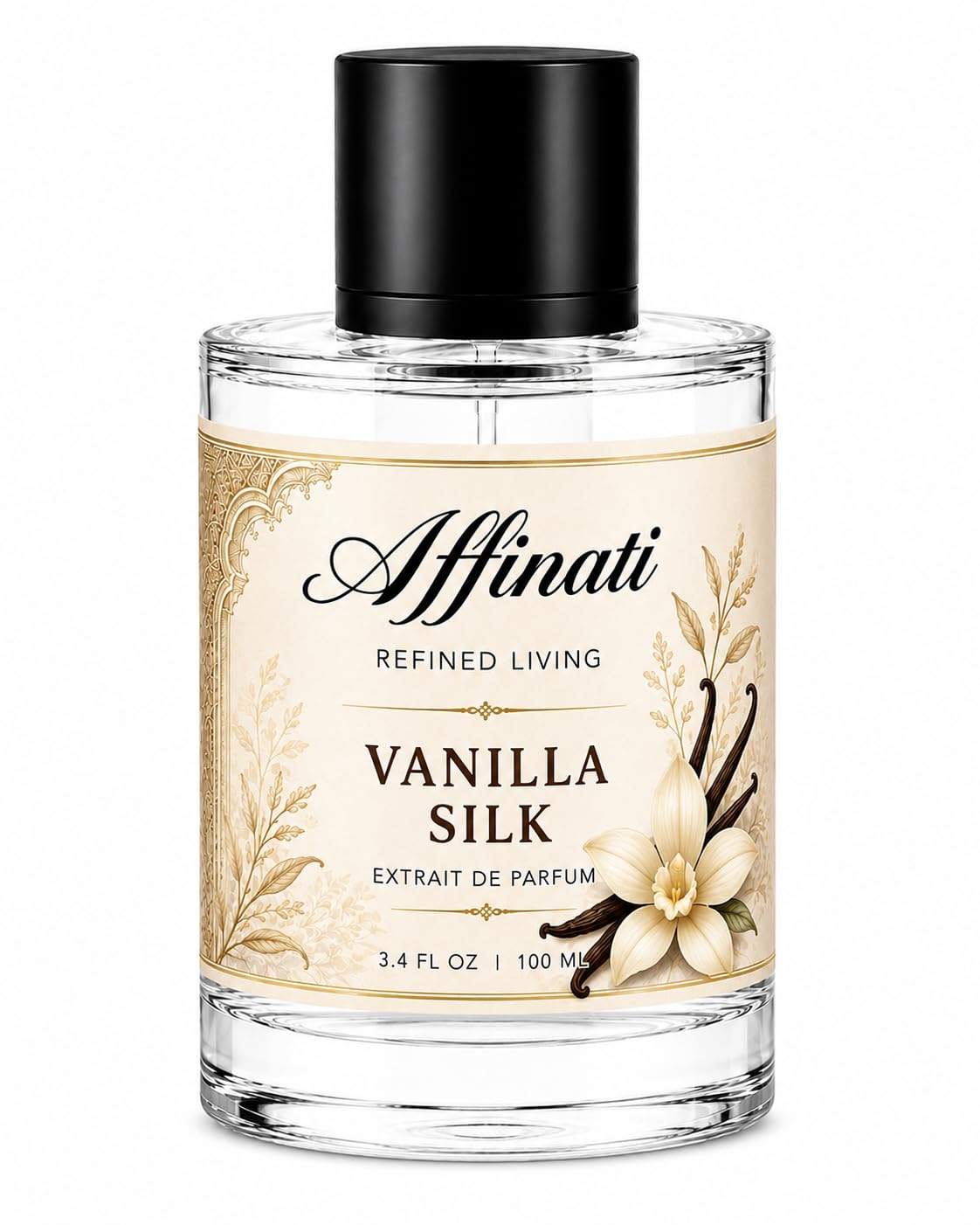 Affinati Vanilla Silk Perfume for Women – 3.4 oz (100 ml) Extrait de Parfum Spray – Long Lasting Women's Fragrance – Luxury Perfume for Everyday Wear, Date Night & Special Occasions