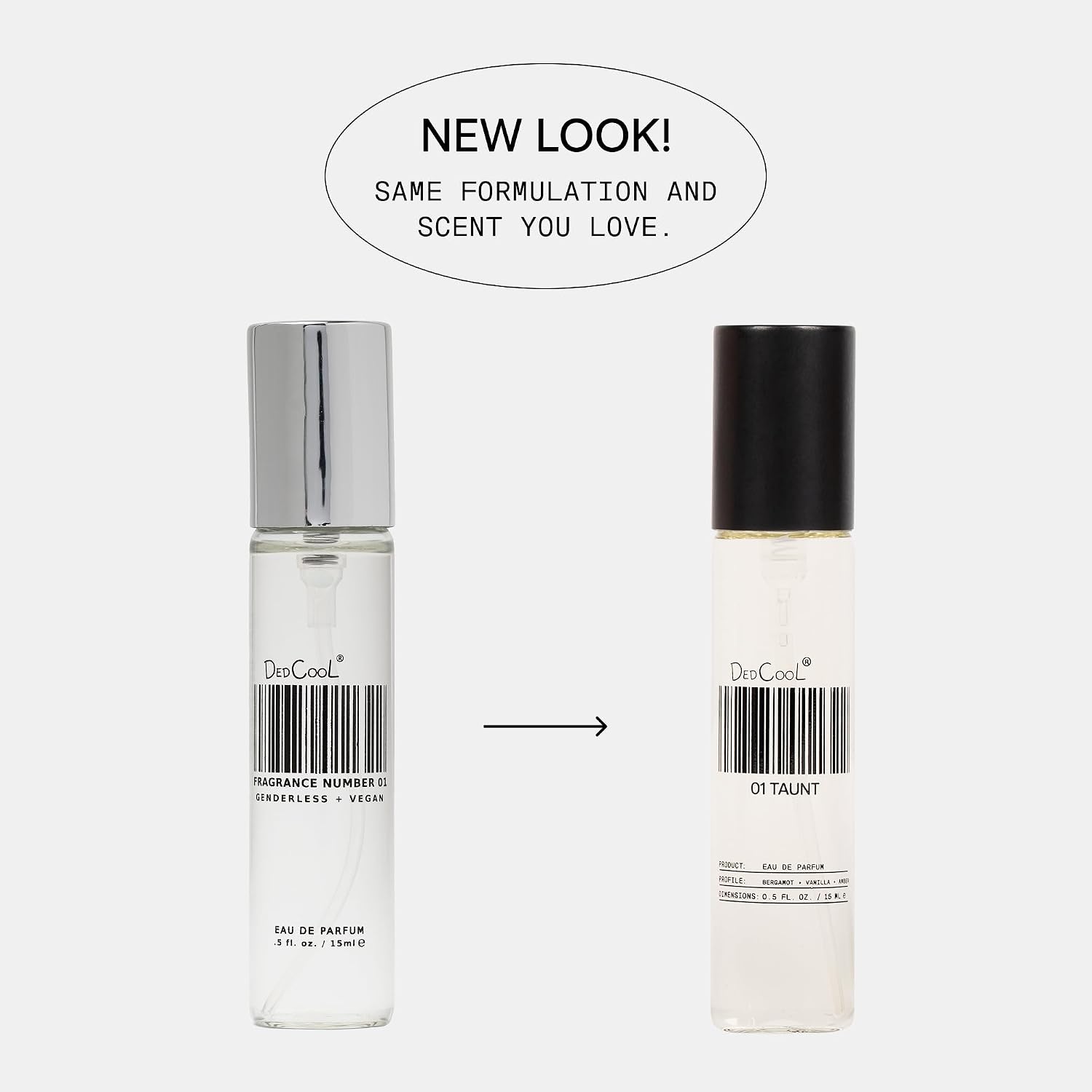 DedCool Eau de Parfum | 01 Taunt | Bergamot, Vanilla & Amber | Clean Unisex Fragrance | Non-Toxic, Vegan | Travel Size Perfume, 15 mL - Image 4
