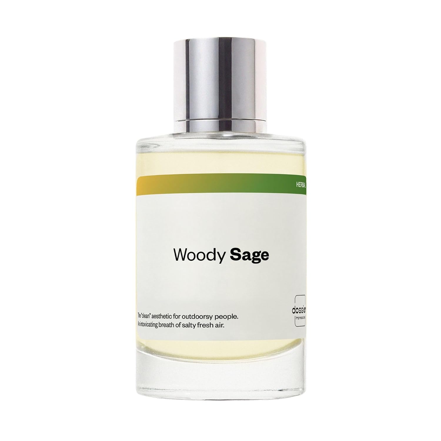 Dossier - Woody Sage - Eau de Parfum - Inspired by Wood Sage & Sea Salt - Long-Lasting Fragrance - Unisex - 3.4 fl oz (100ml)