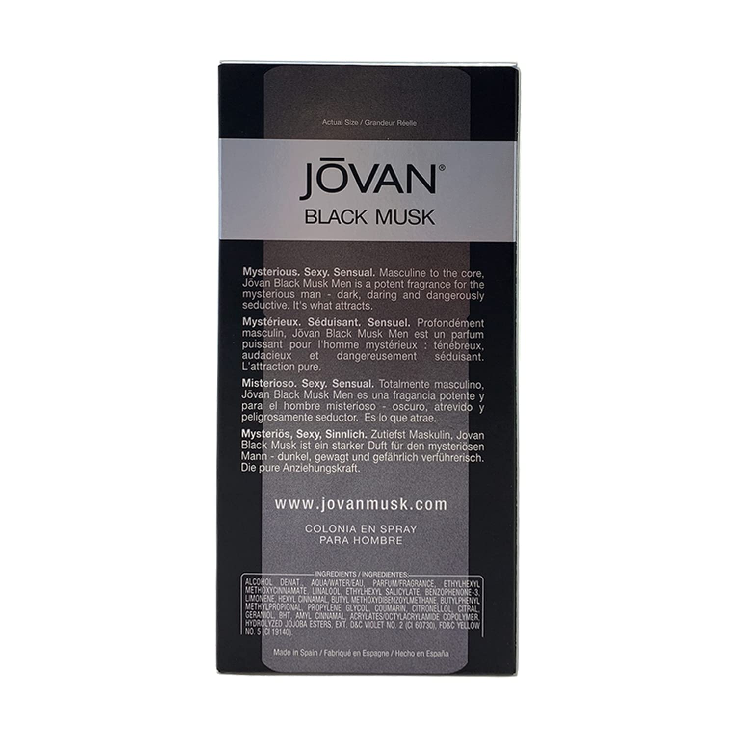 JOVAN BLACK MUSK COLOGNE SPRAY 3.0 OZ (M) - Image 2