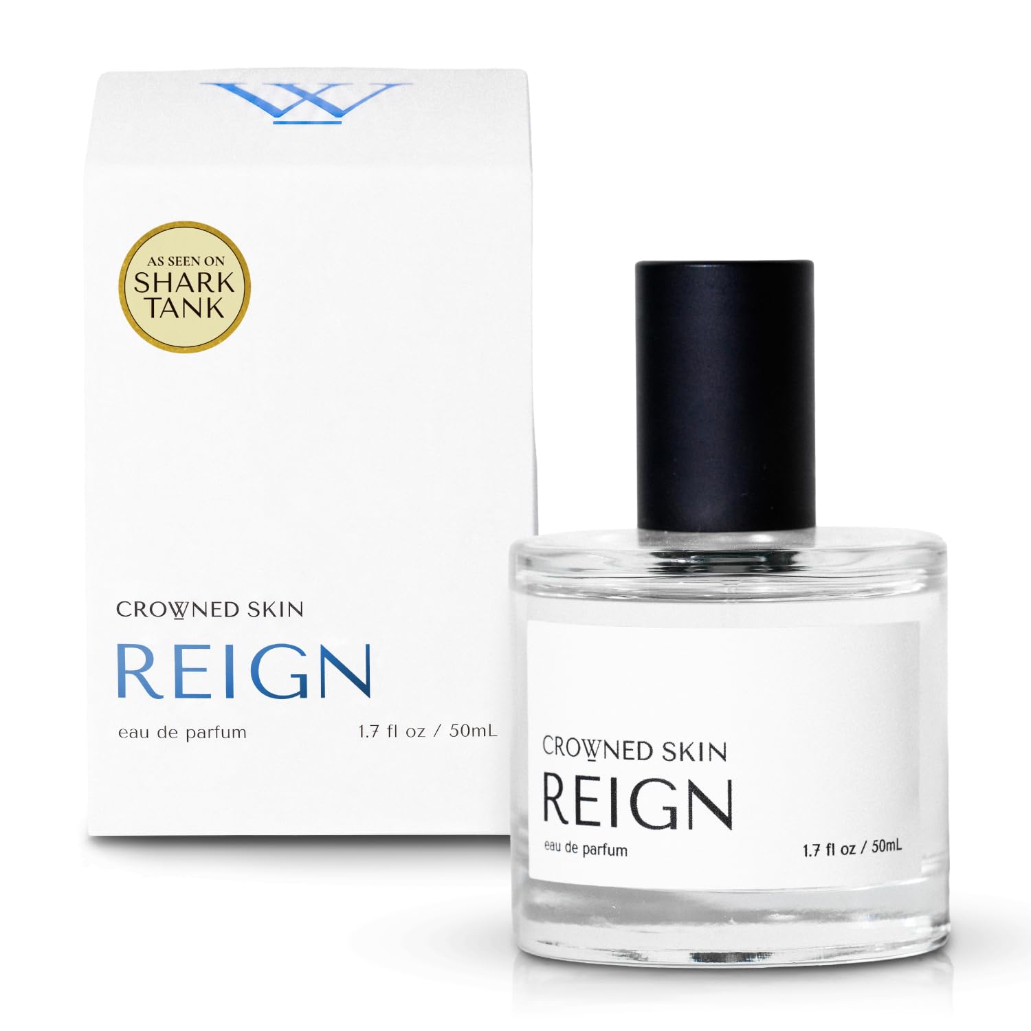 Crowned Skin Reign Eau de Parfum for Men | Fresh & Nautical | Scented with Pink Pepper & Bergamot | Luxury Cologne | All-Day Fragrance | 50mL