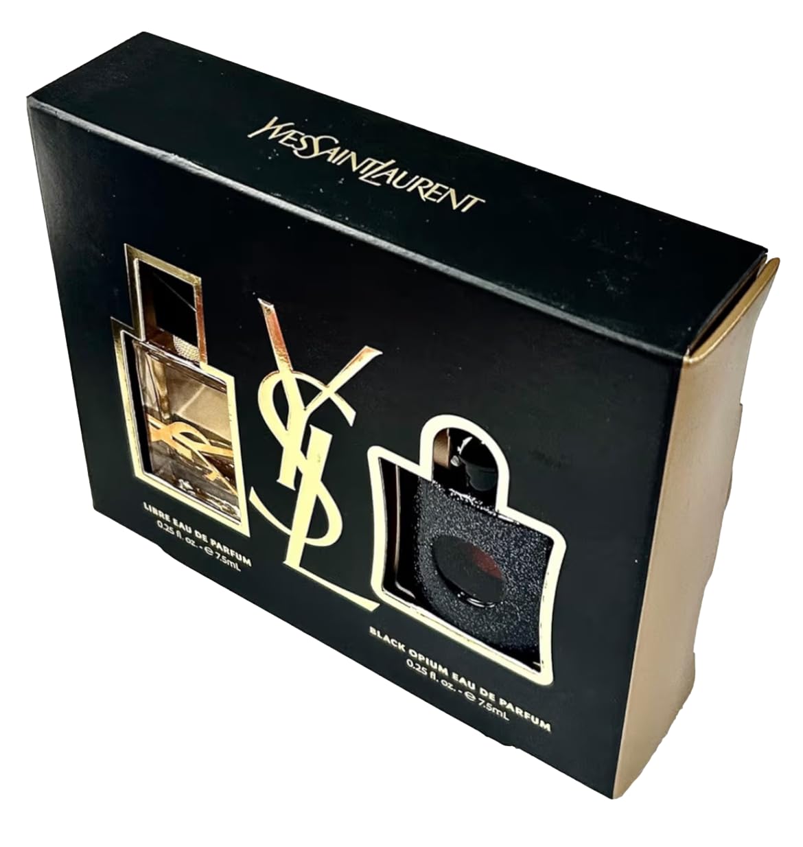 Yves Saint Laurent Black Opium & Libre YSL MINI SMALL TRAVEL SIZE Sample Perfume WOMEN GIFT SET 7.5 ml / 0.25 oz EACH MINI - (7156) - Image 4