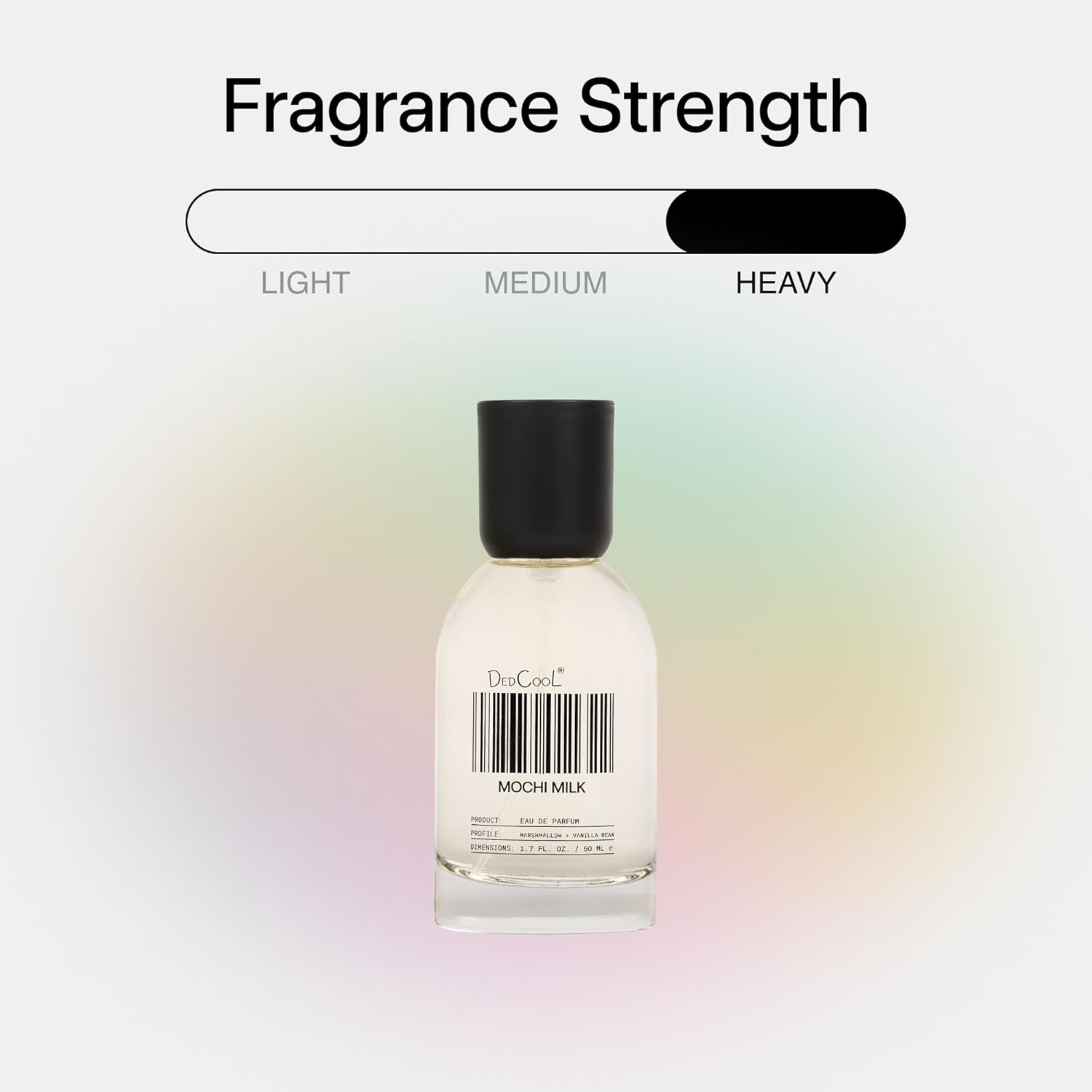 DedCool Eau de Parfum | Mochi Milk | Peach Nectar, Marshmallow & Sweet Rice Milk | Clean Unisex Fragrance | Non-Toxic, Vegan | 1.7 fl oz - Image 3