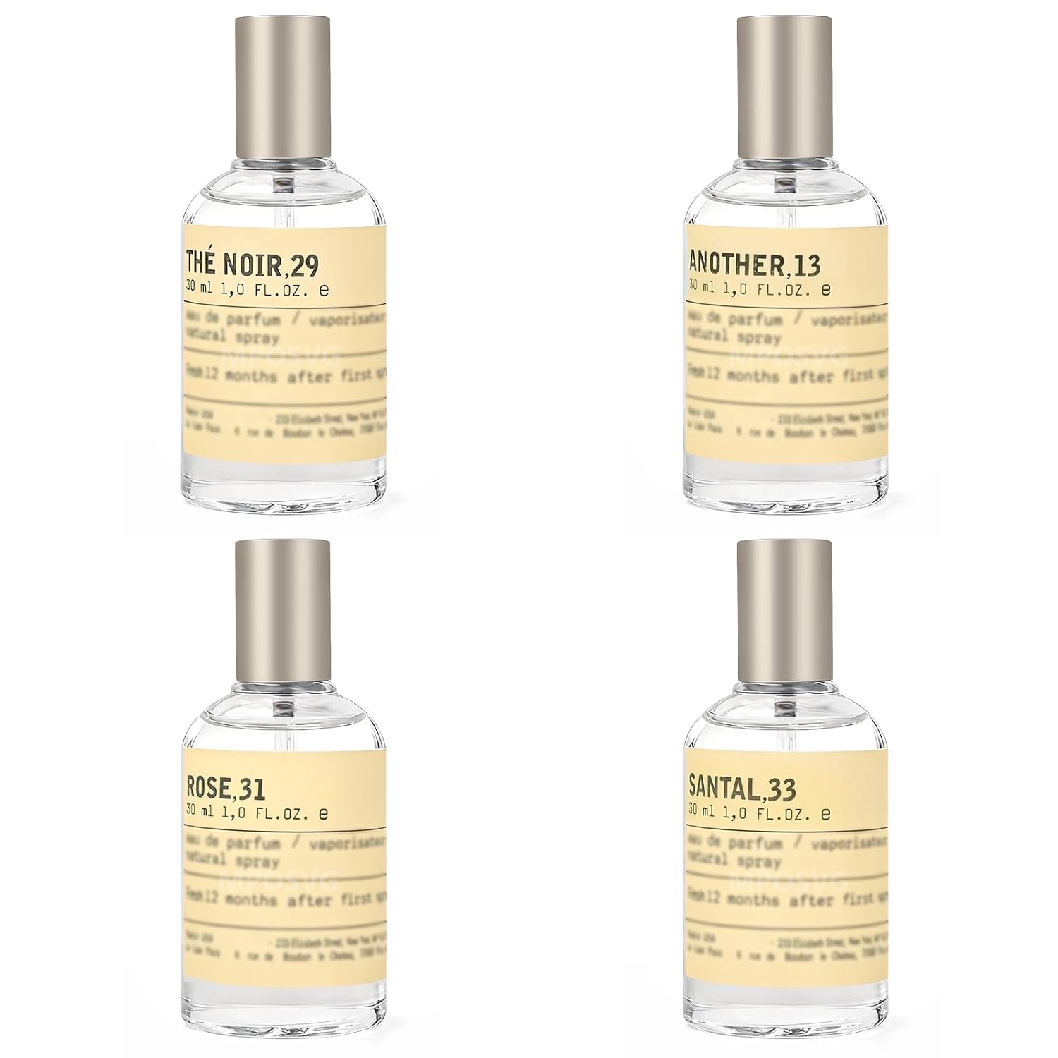 Mini Perfume for Men & Women | 4 × 30 ml Eau de Parfum Gift Set, 33Santal + 13Another + 29The Noir + 31Rose | Sandalwood Long-Lasting Fragrance for Travel, Party, Gym,Work - Image 5