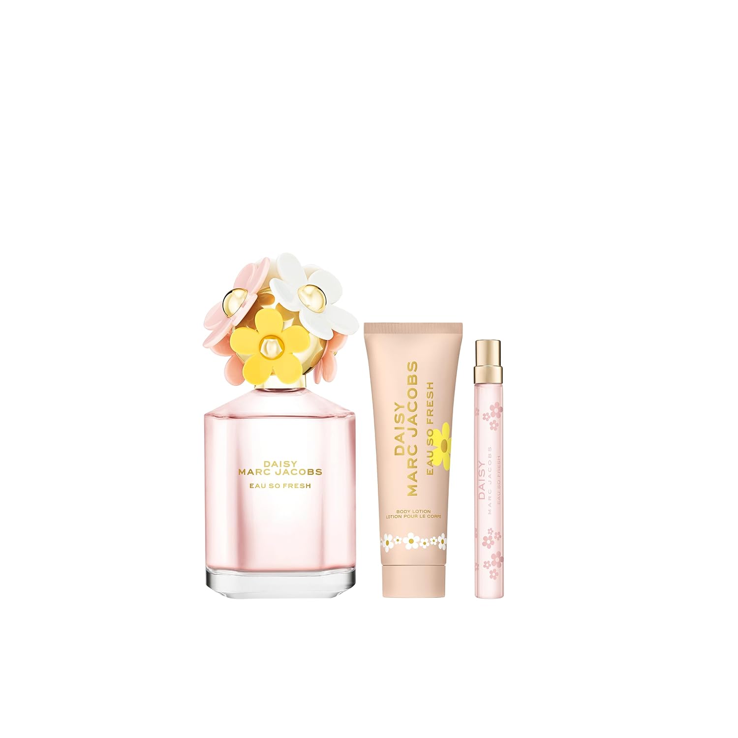 Marc Jacobs Daisy Eau So Fresh EDT 3-Piece Gift Set ($224 value) -EDT 4.2oz, Body Lotion 2.5oz, Travel Spray 0.33 oz– With Notes of Raspberry, Rose & Soft Musks - Floral Women's Perfume - Image 2