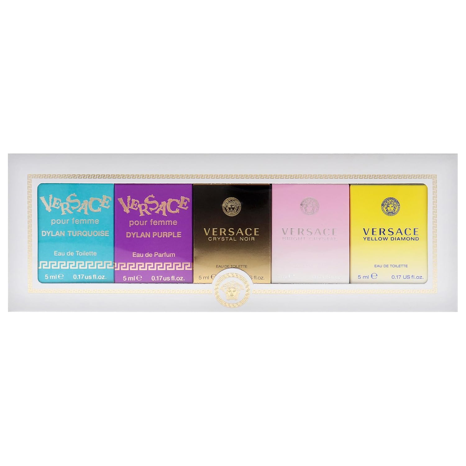 Versace Miniatures Collection for Women - 5 Pc Fragrance Gift Set | Iconic Luxury Perfumes | Travel-Friendly & Perfect for Gifting - Image 5