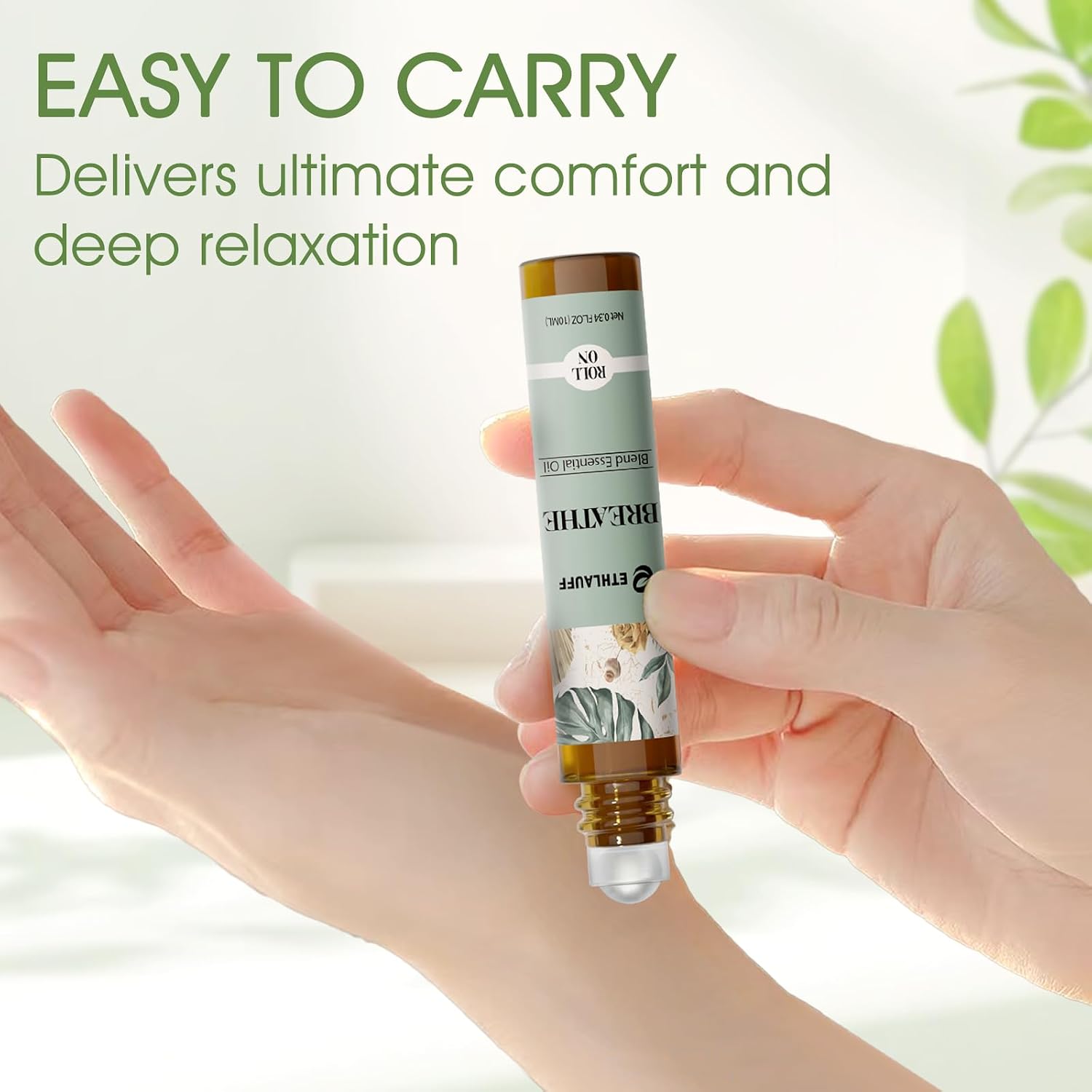Essential Oils Roll On Set - (Relax, Sleep, Breathe, Focus on) Aromatherapy Oil with Roller Ball, Essential Oils for Skin - Self Care Gift for Women - Image 8