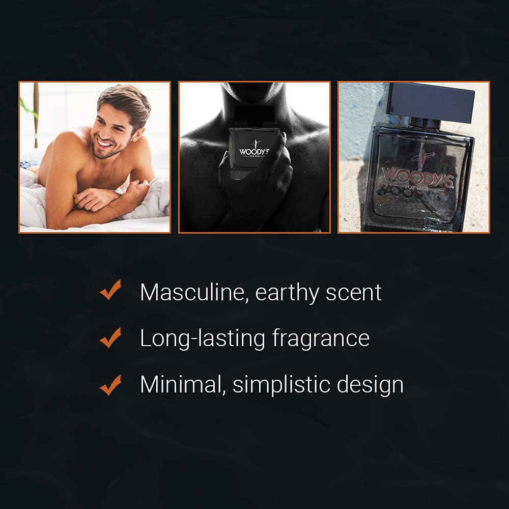 Woody's Cologne for Men Long-Lasting Men's Fragrance with Fresh Scent, Masculine Eau de Toilette for Daily Wear, 3.4 fl oz - Image 4