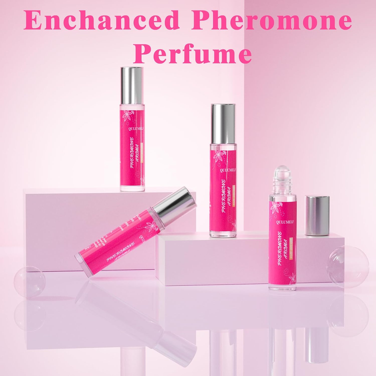 QULUMELF Pheromone Perfume for Women,Fragrance Pheromone Cologne Attract Men, Long Lasting Women's Perfume, Roller Ball Design, Portable and Fruity - Image 3