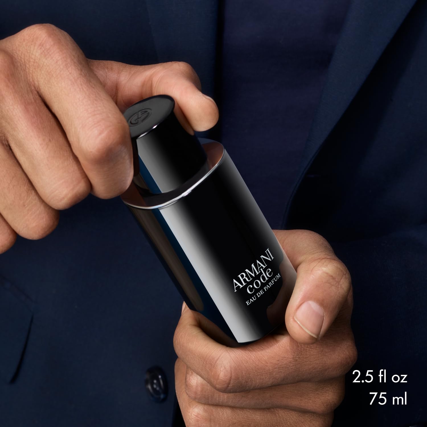 Armani Beauty - Code - Eau de Parfum - Cologne for Men - Fougère Ambery Spicy Men’s Fragrance - Green Mandarin, Nutmeg, Tonka Bean Notes - Image 4