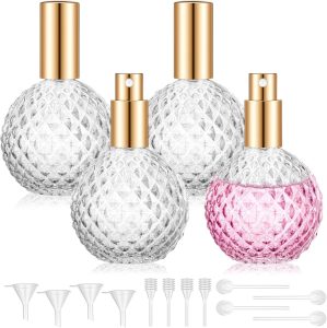 4 Pack Clear Vintage Perfume Bottle...