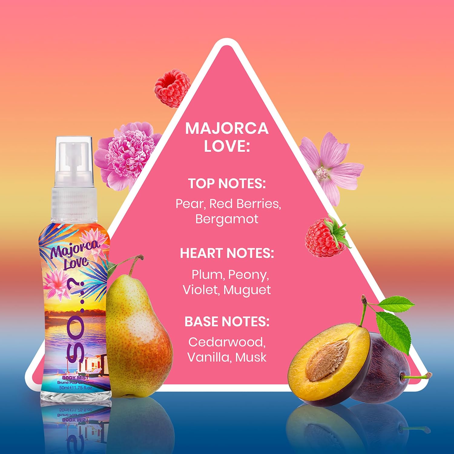 So...? Escapes Body Mist Set - Perfumes for Women - Everyday Body Spray for Women - Vegan, Cruelty Free Fragrances - Travel Size Gift Set - 4 pcs - Image 5